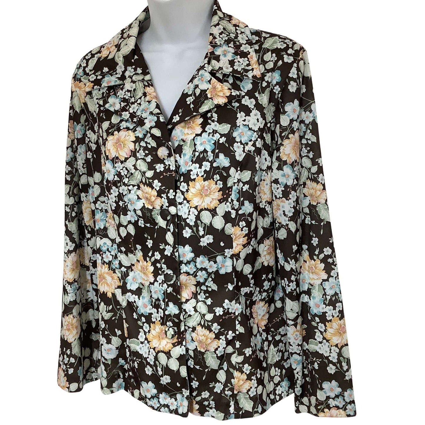 Vintage 1950s Maybelle Ranchwear Blouse - Western Floral