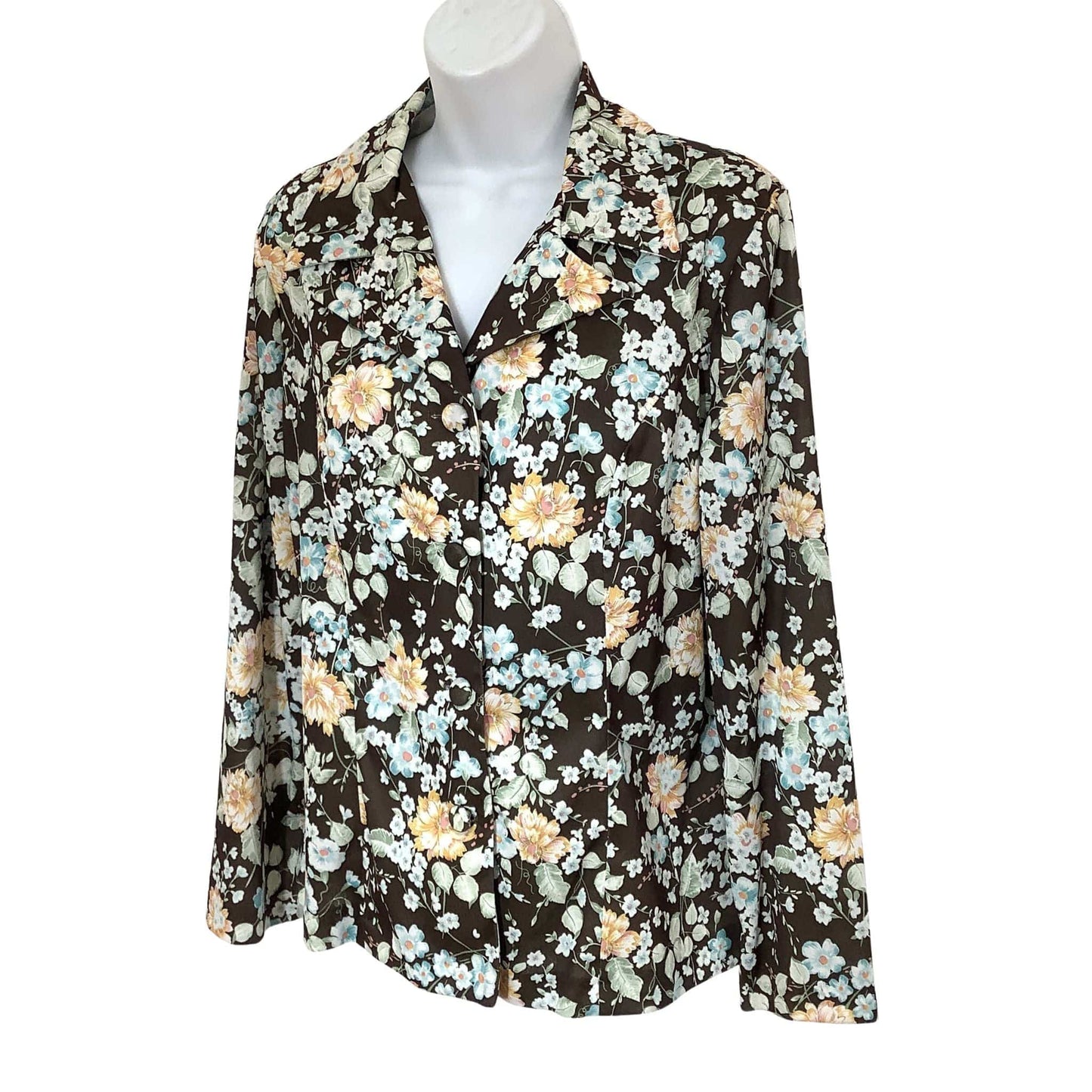 Vintage 1950s Maybelle Ranchwear Blouse - Western Floral