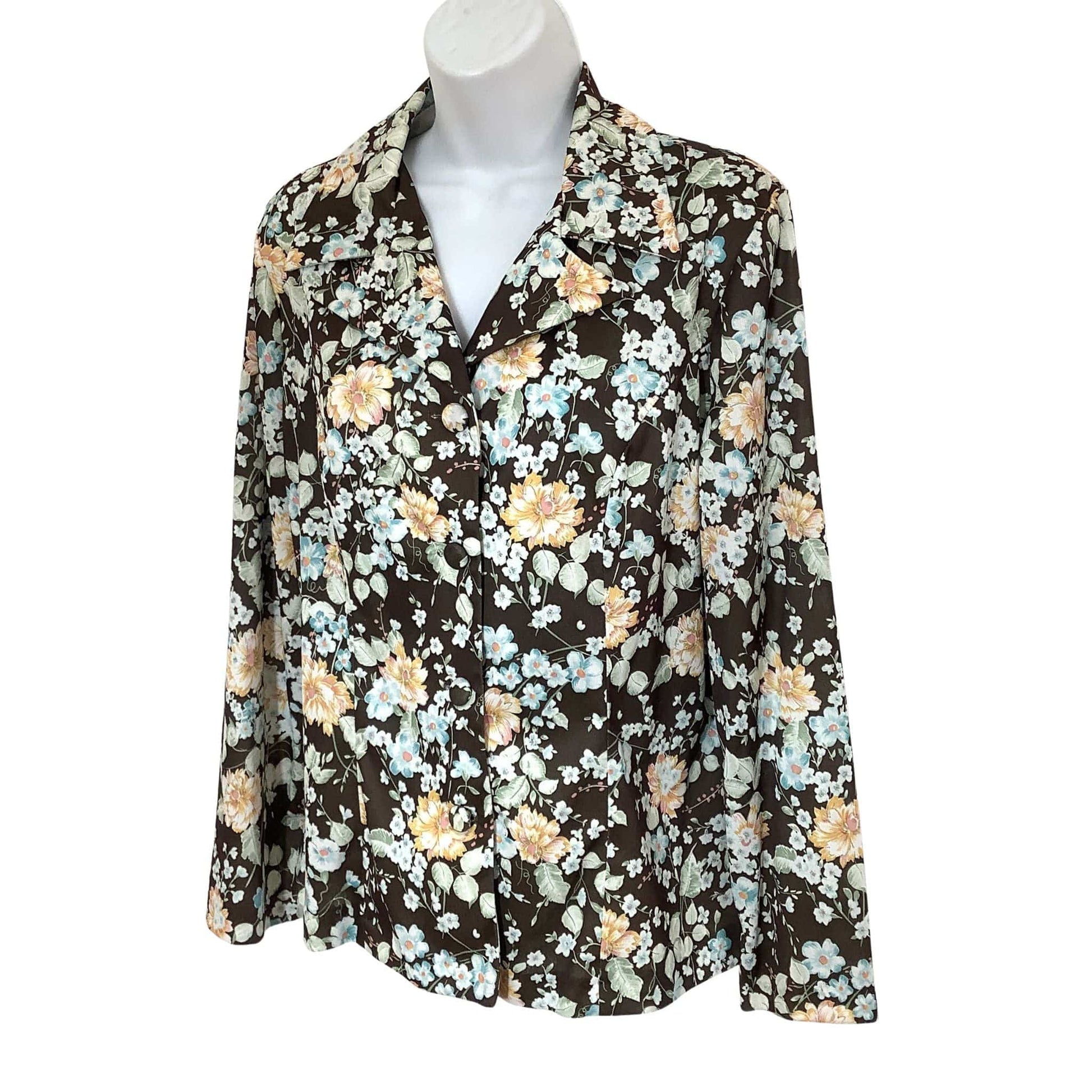 Vintage 1950s Maybelle Ranchwear Blouse - Western Floral