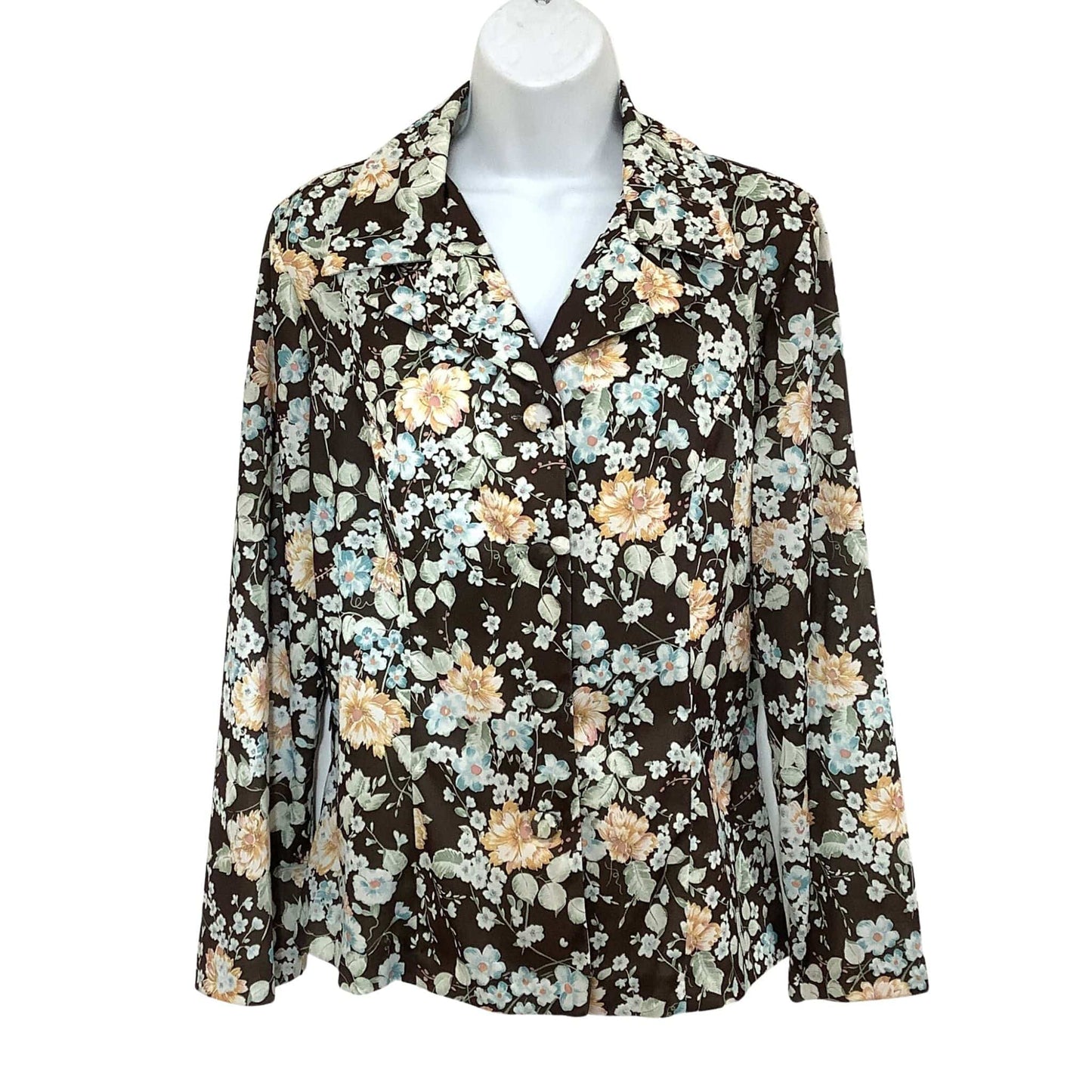 Vintage 1950s Maybelle Ranchwear Blouse - Western Floral