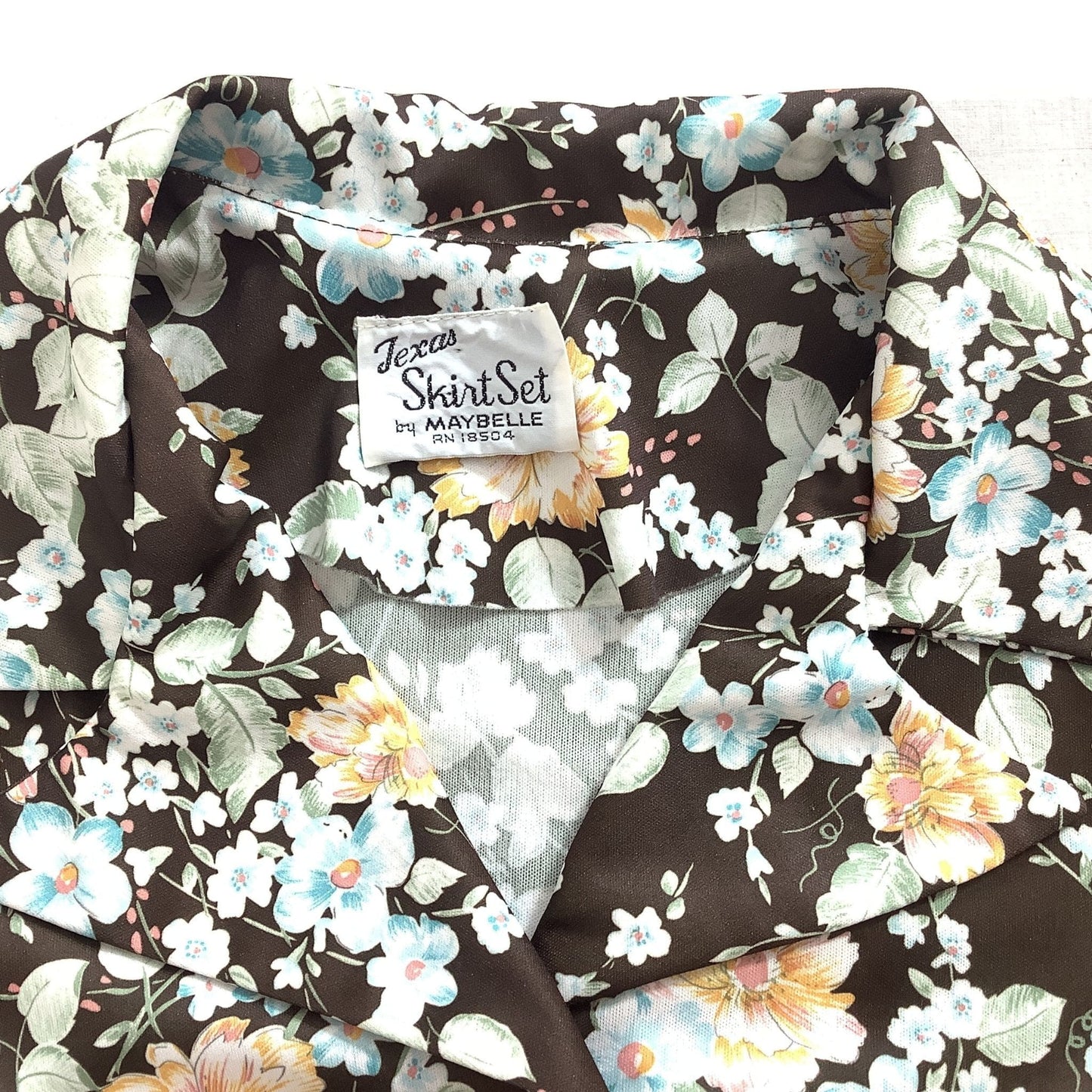 Vintage 1950s Maybelle Ranchwear Blouse - Western Floral