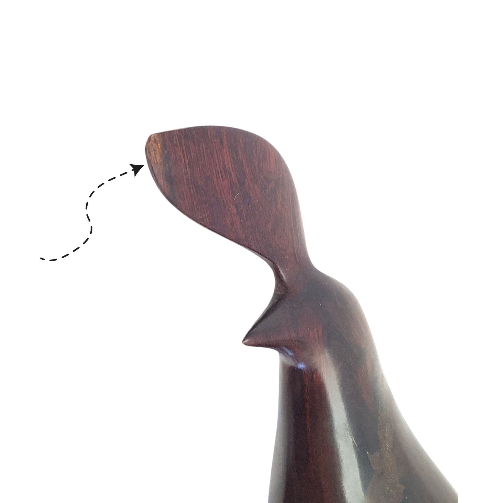 MCM Wood Quail Figurines