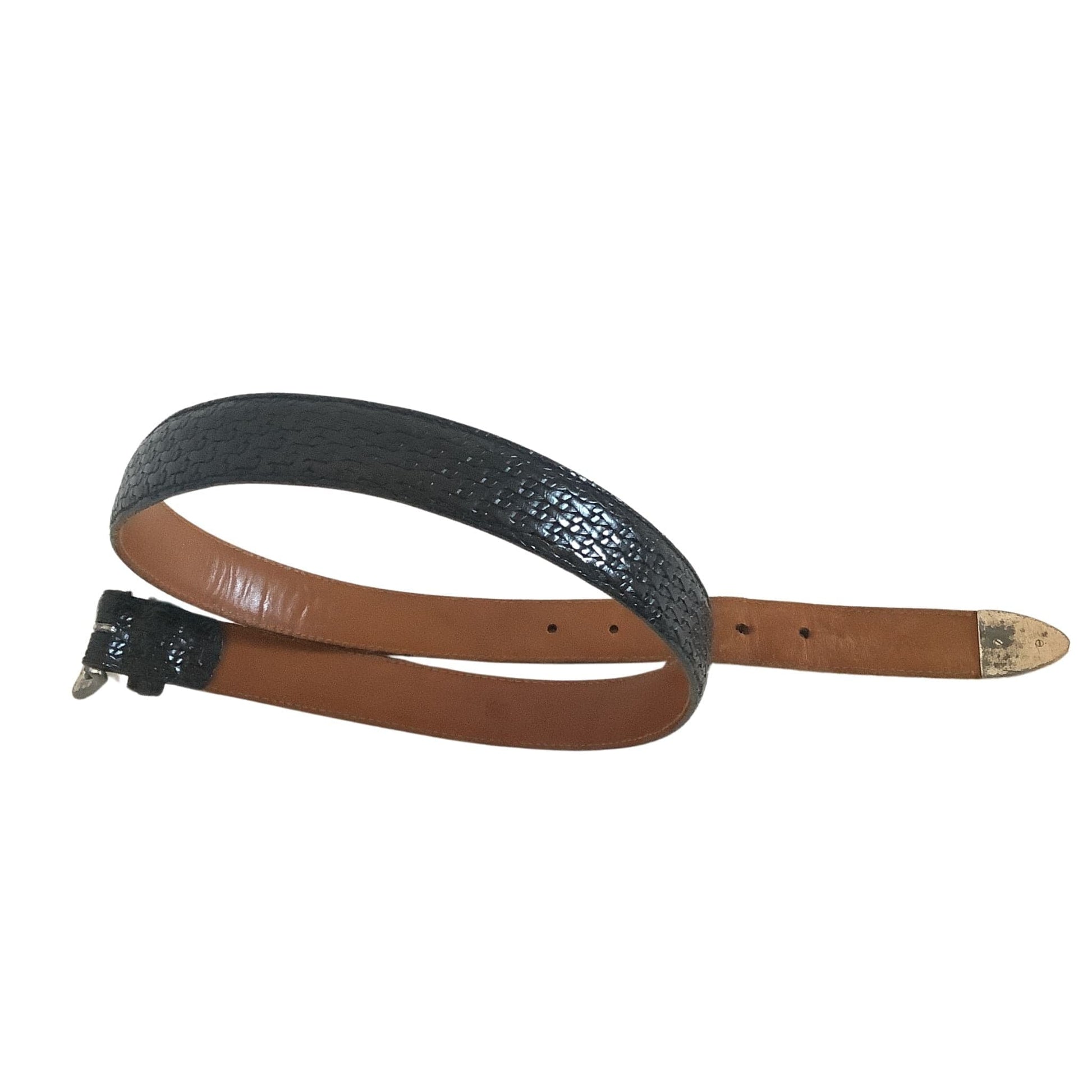 Men's Black Leather Belt