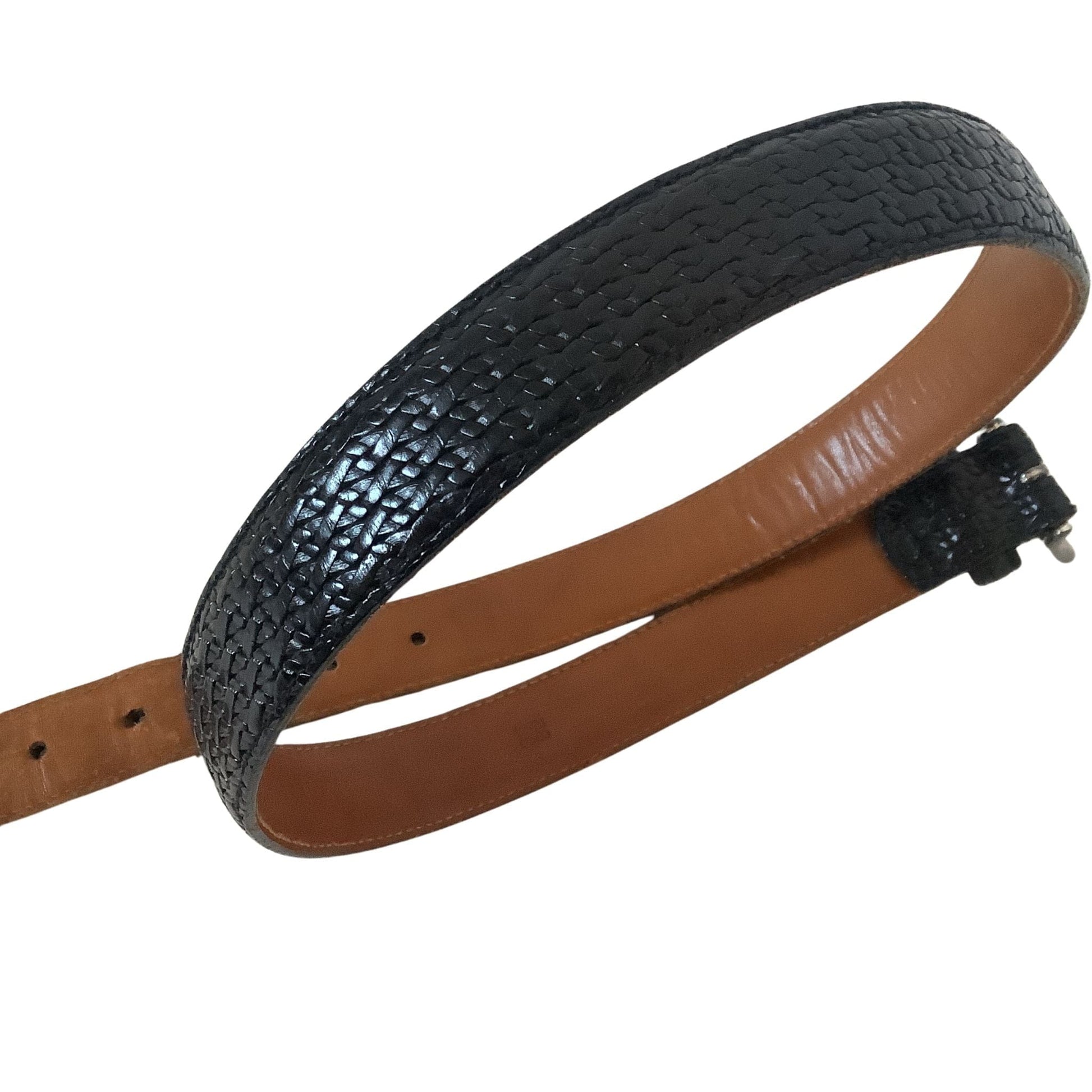 Men's Black Leather Belt