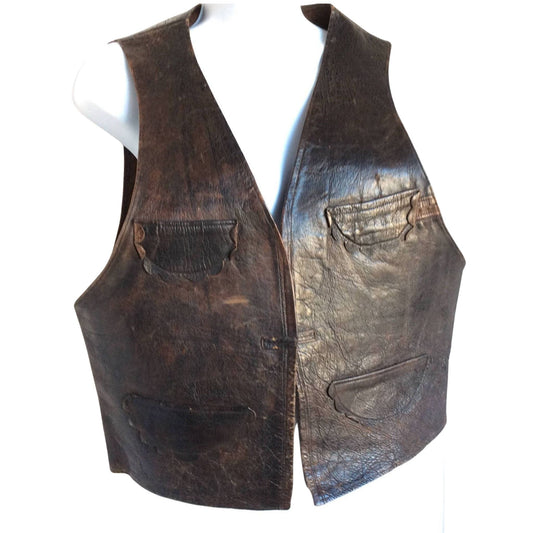 Men's Leather Vest