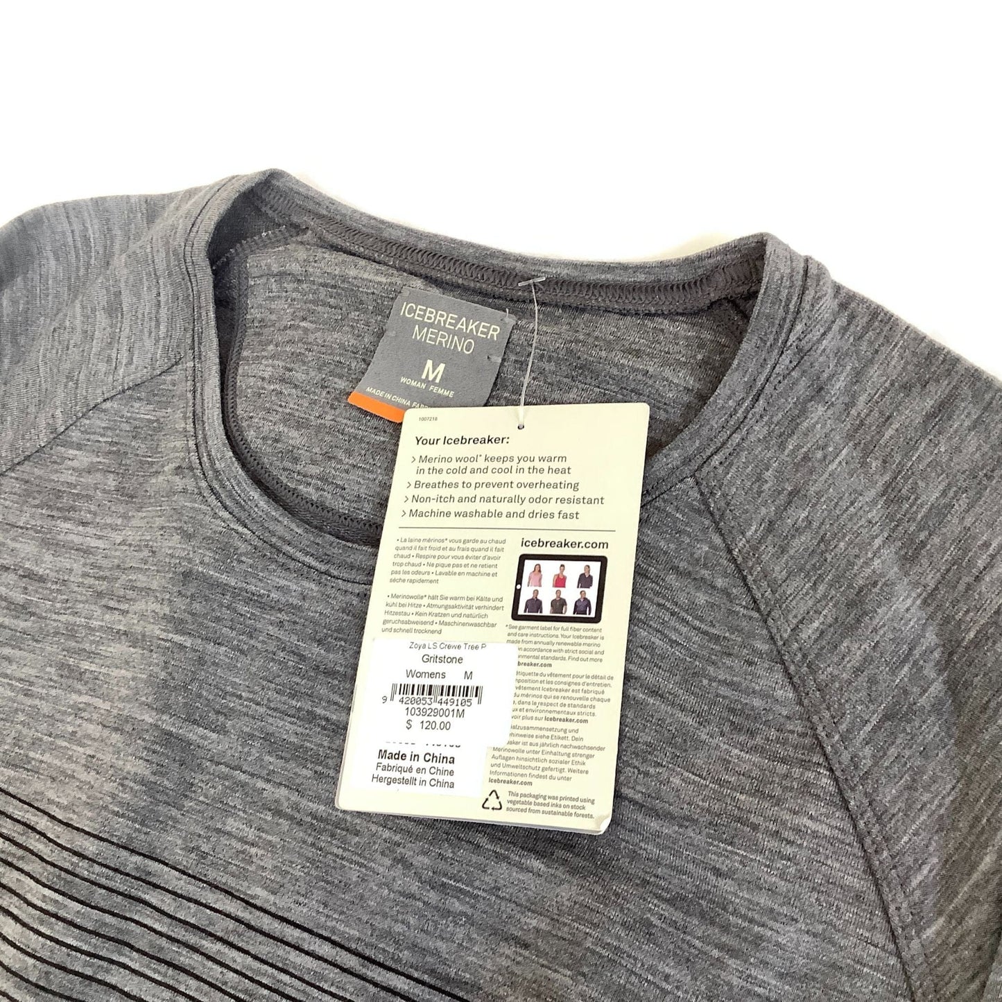 Merino Wool Crew Top - Icebreaker Brand | Sporty Women's Top