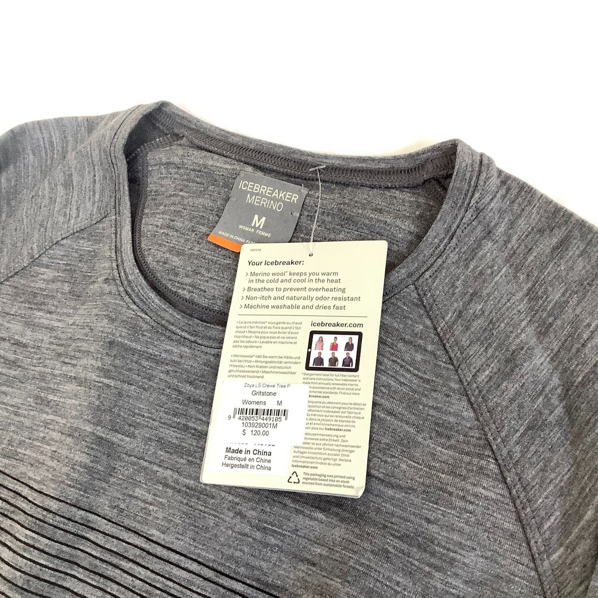 Merino Wool Crew Top - Icebreaker Brand | Sporty Women's Top