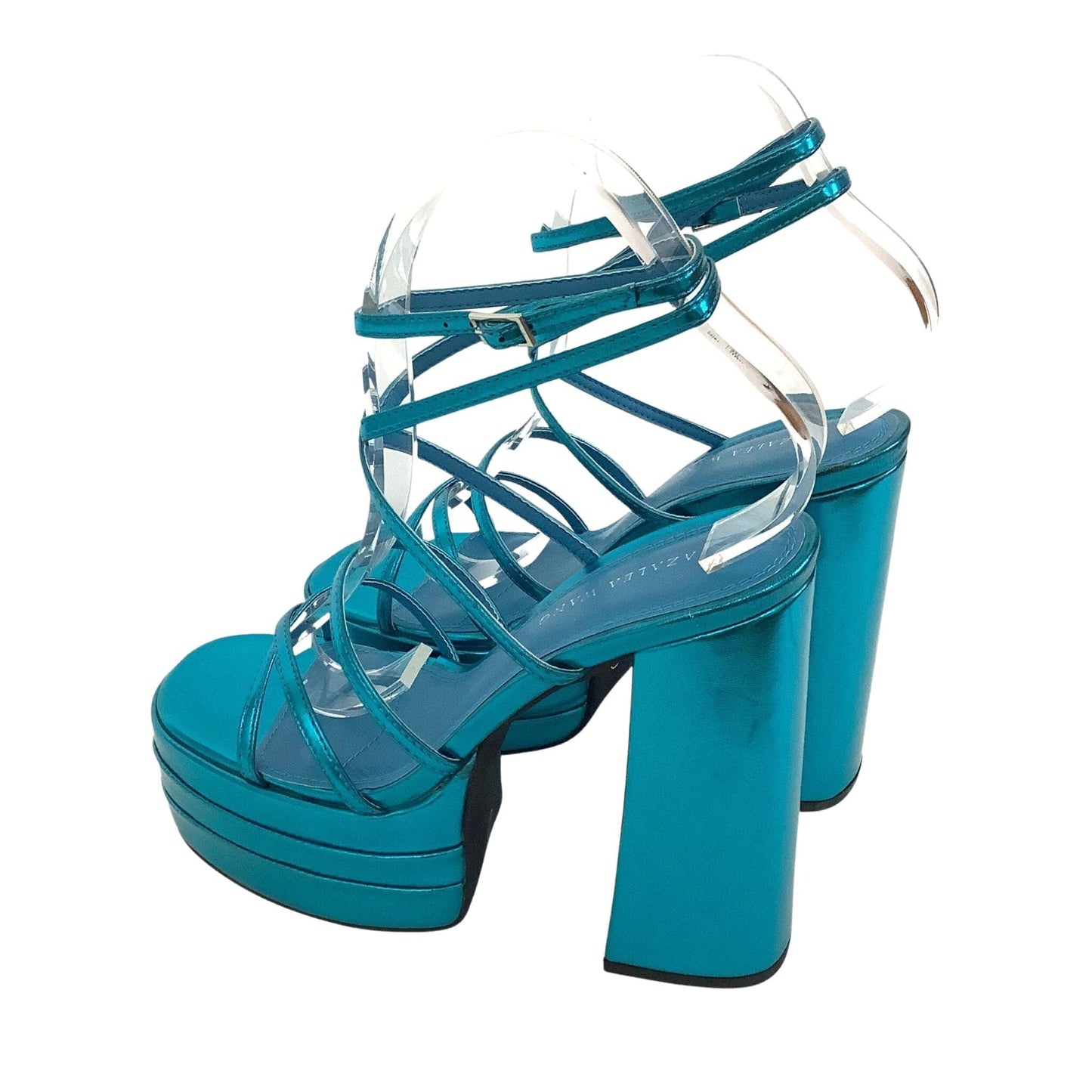 Metallic Blue Platform Heels 7 / Blue / Y2K - Now