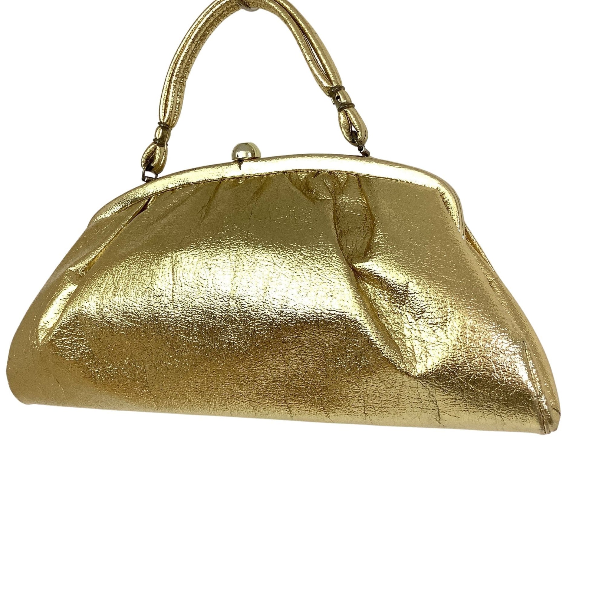 Metallic Gold 1950s Purse