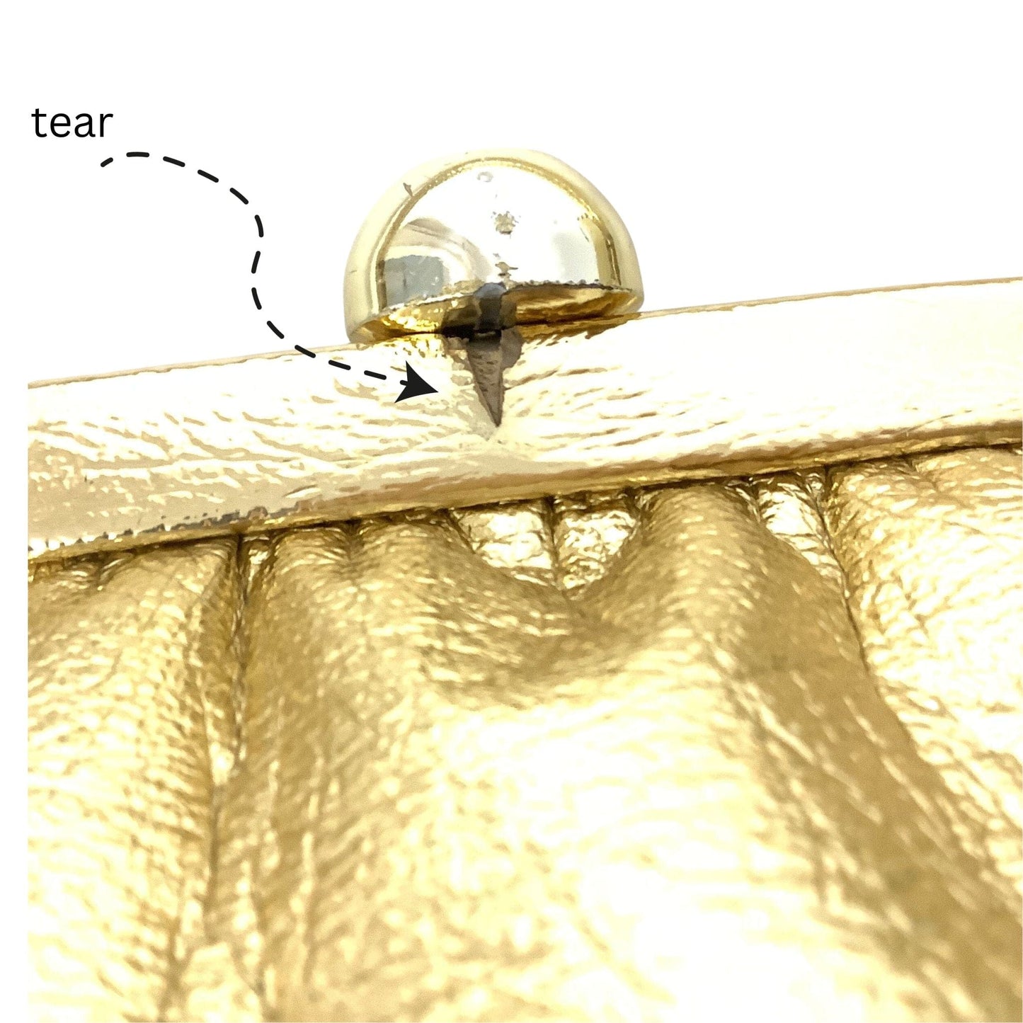 Metallic Gold 1950s Purse