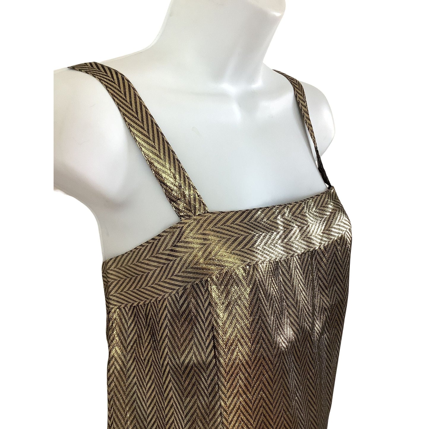 Vintage Kasper Nights Camisole - 1980s Metallic Gold Cami