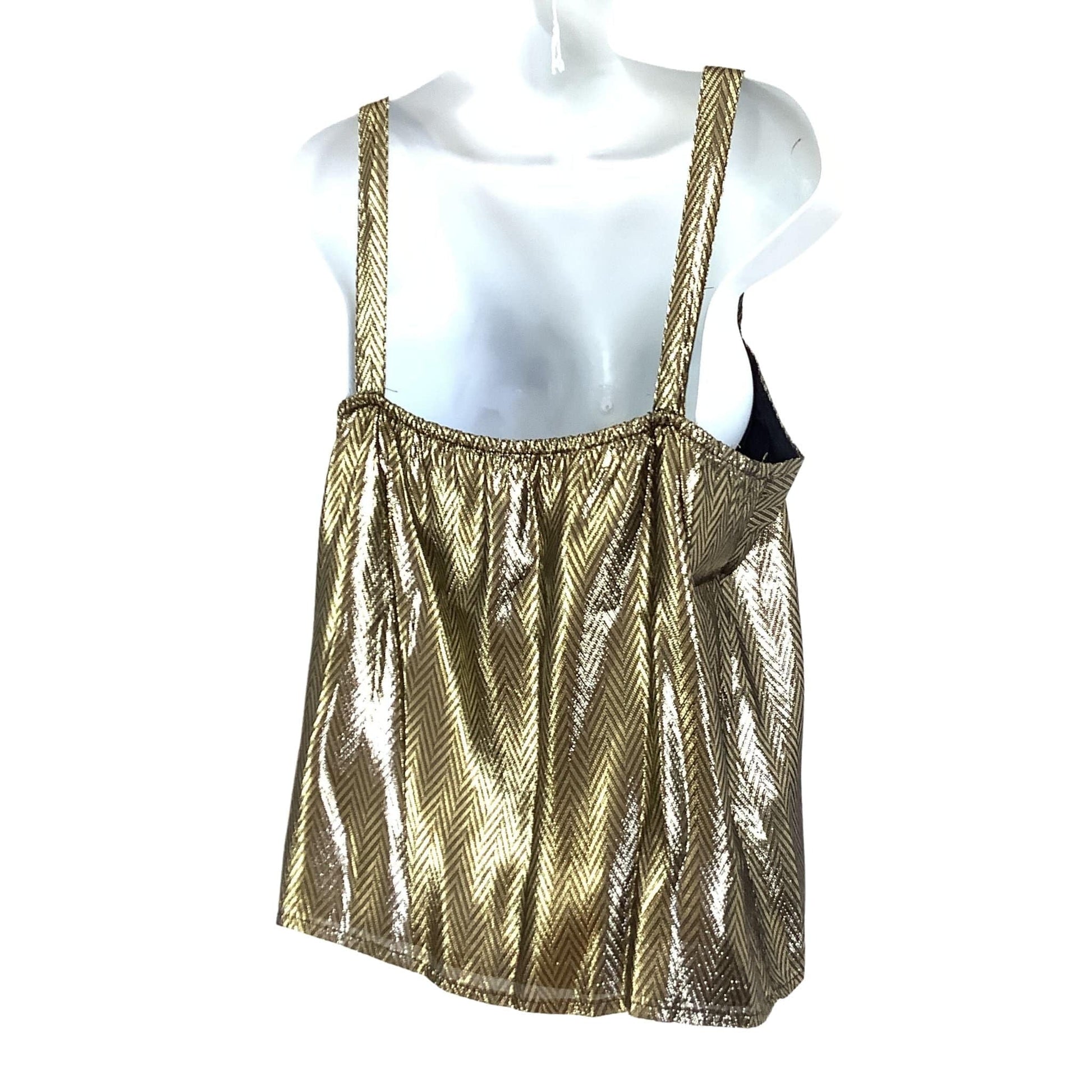 Vintage Kasper Nights Camisole - 1980s Metallic Gold Cami