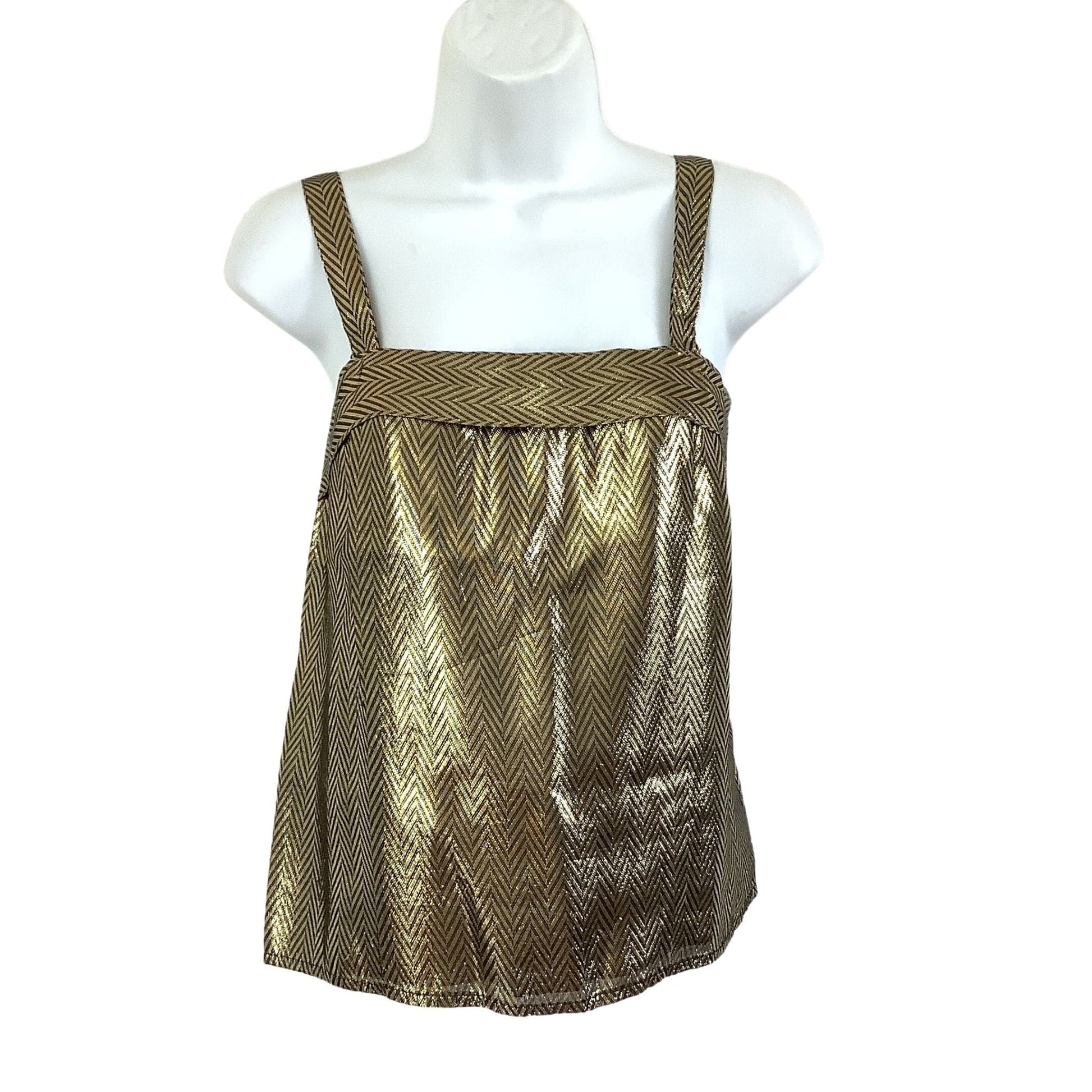 Vintage Kasper Nights Camisole - 1980s Metallic Gold Cami