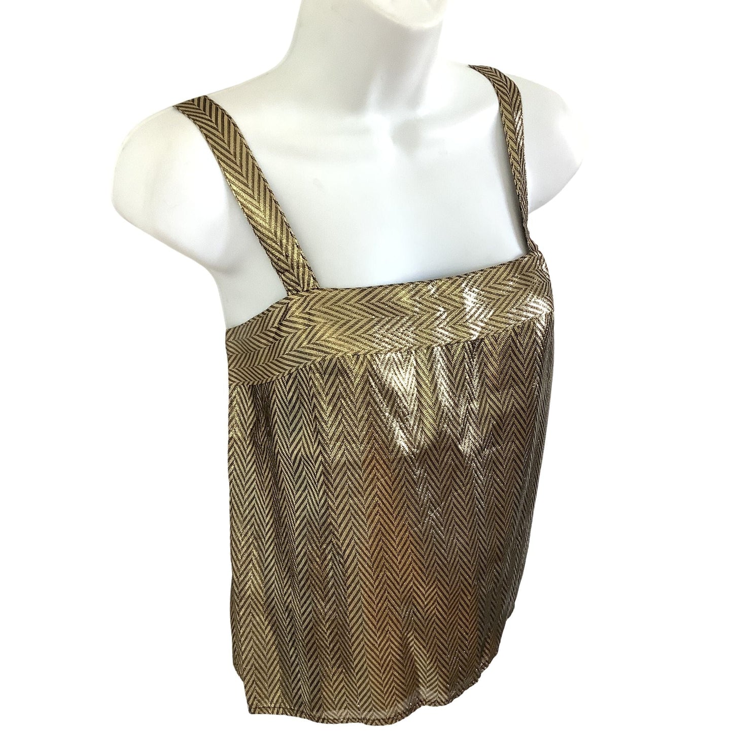 Vintage Kasper Nights Camisole - 1980s Metallic Gold Cami