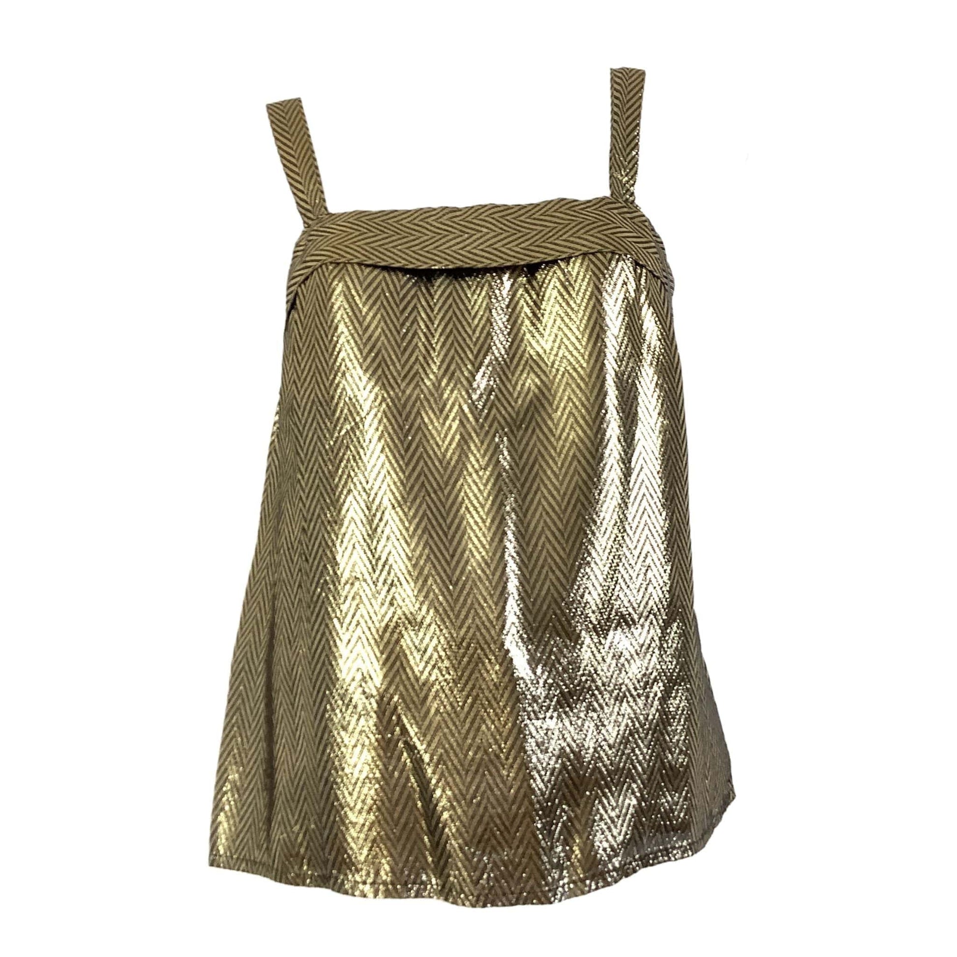 Vintage Kasper Nights Camisole - 1980s Metallic Gold Cami