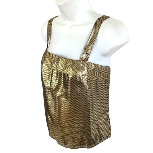 Vintage Kasper Nights Camisole - 1980s Metallic Gold Cami