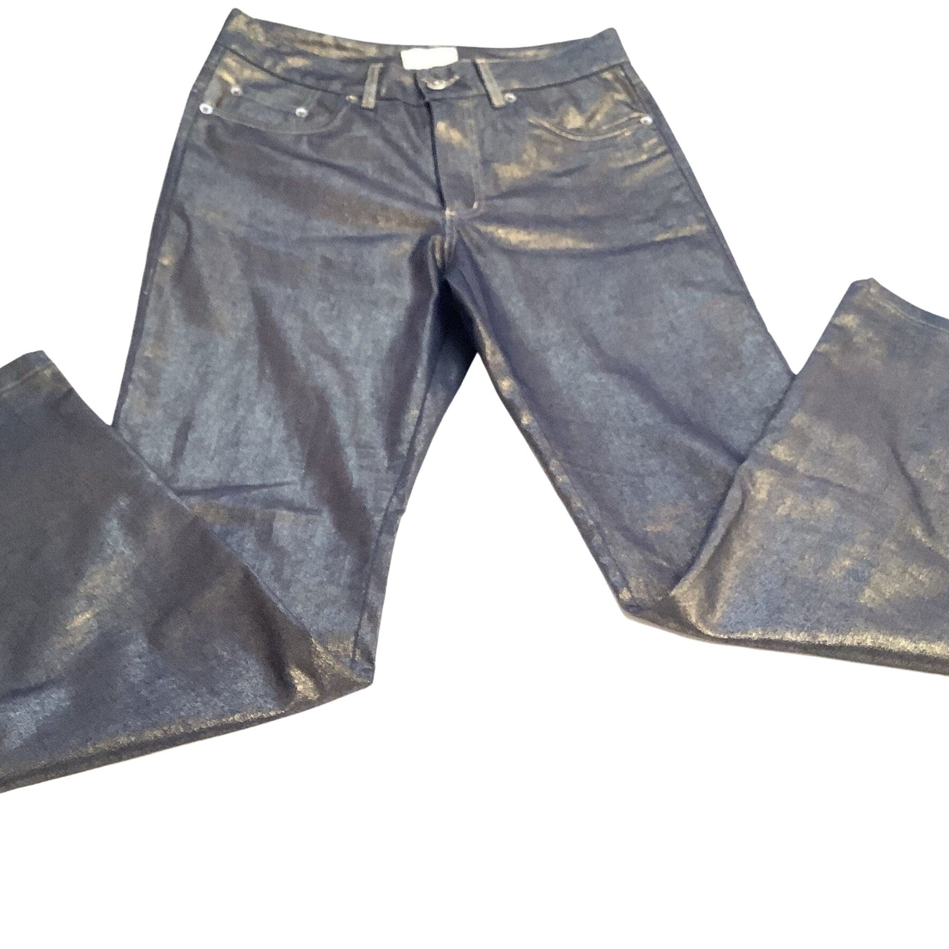 Cache Metallic Gold Jeans
