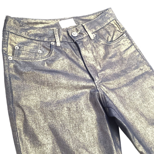Cache Metallic Gold Jeans