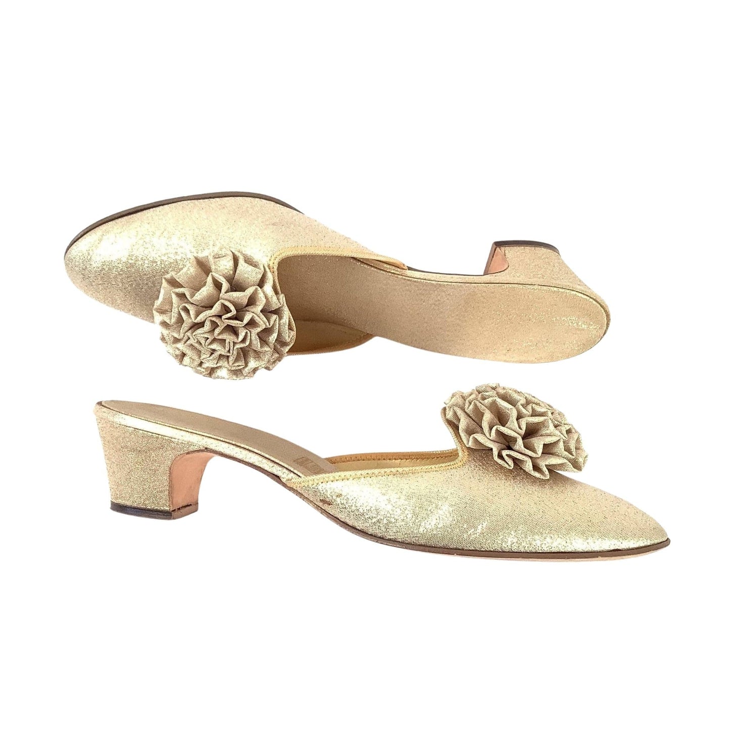 Metallic Gold Slippers