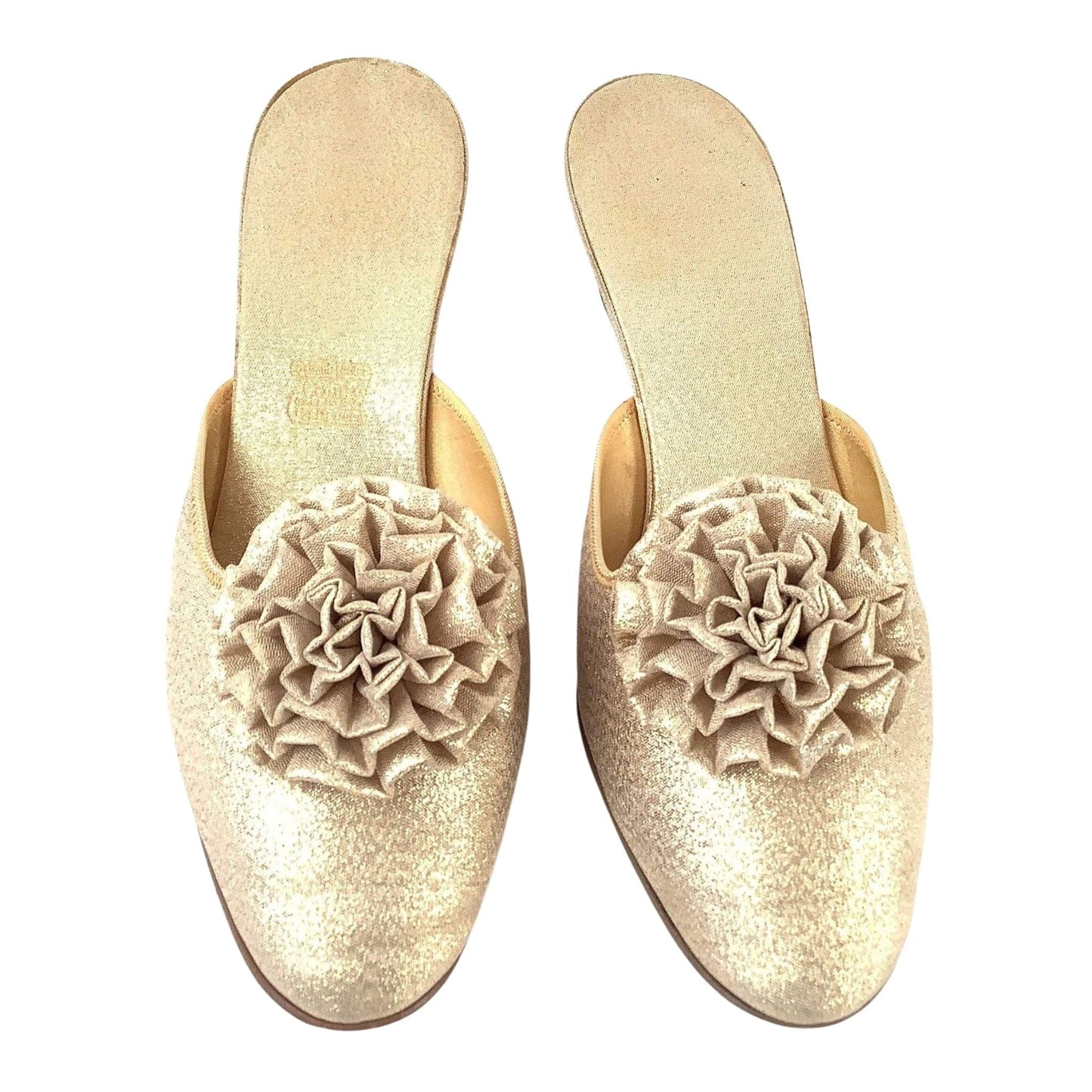 Metallic Gold Slippers