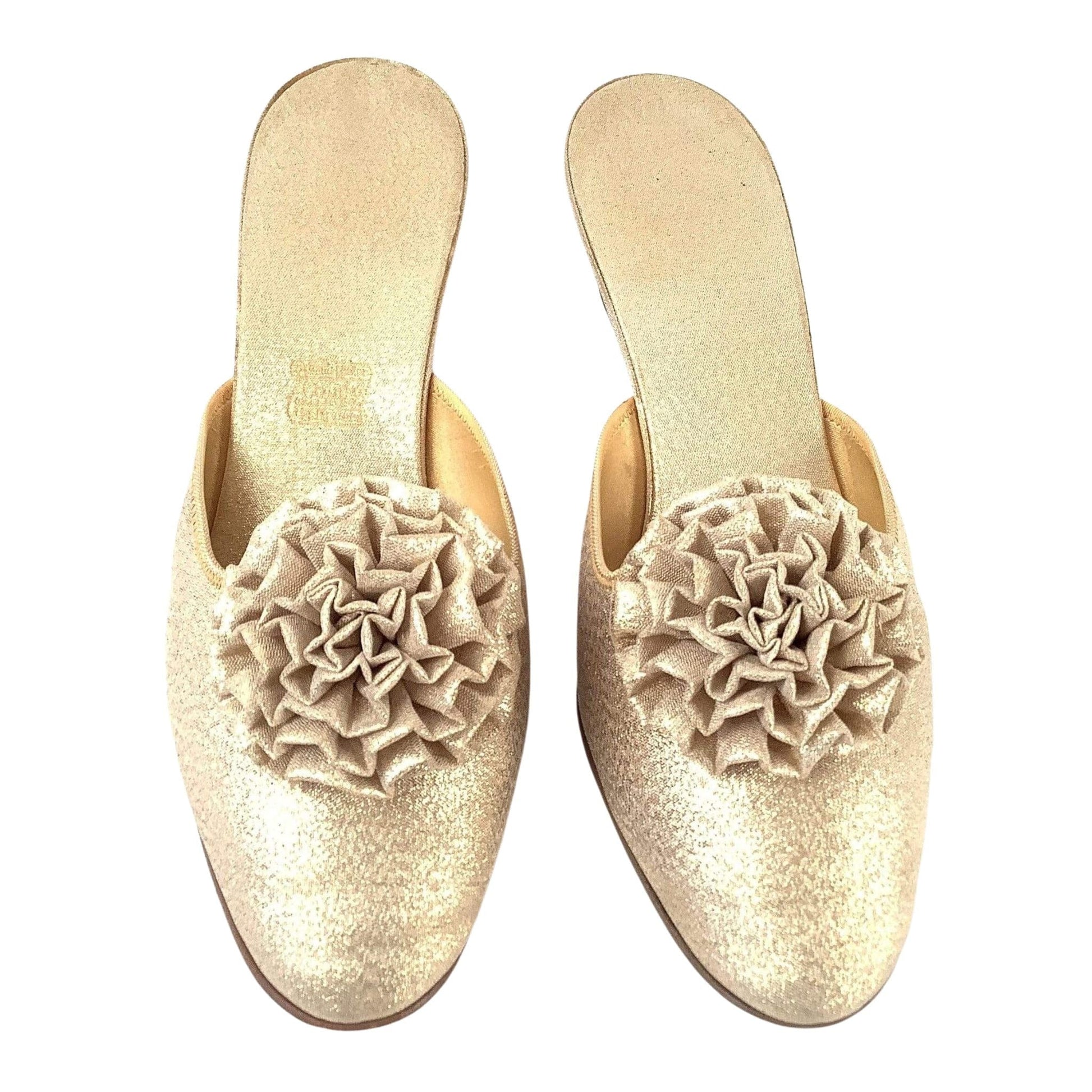 Metallic Gold Slippers