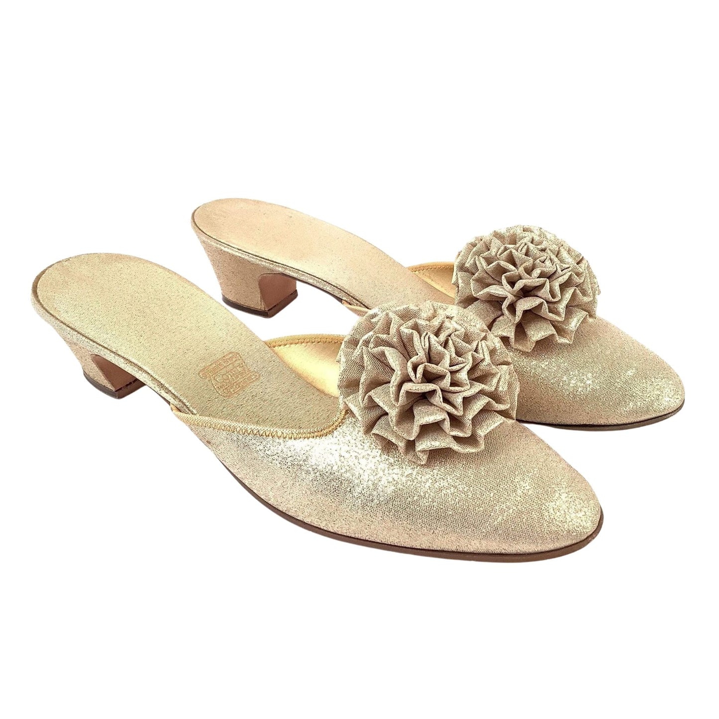 Metallic Gold Slippers