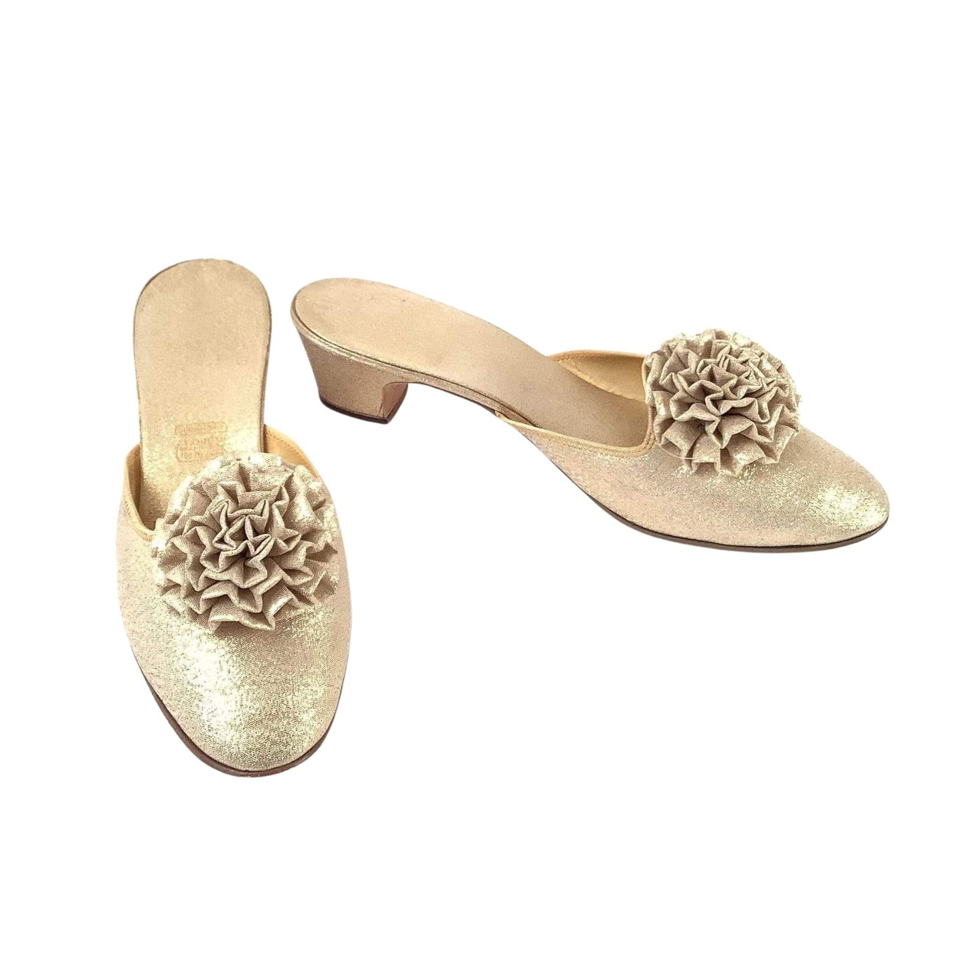 Metallic Gold Slippers