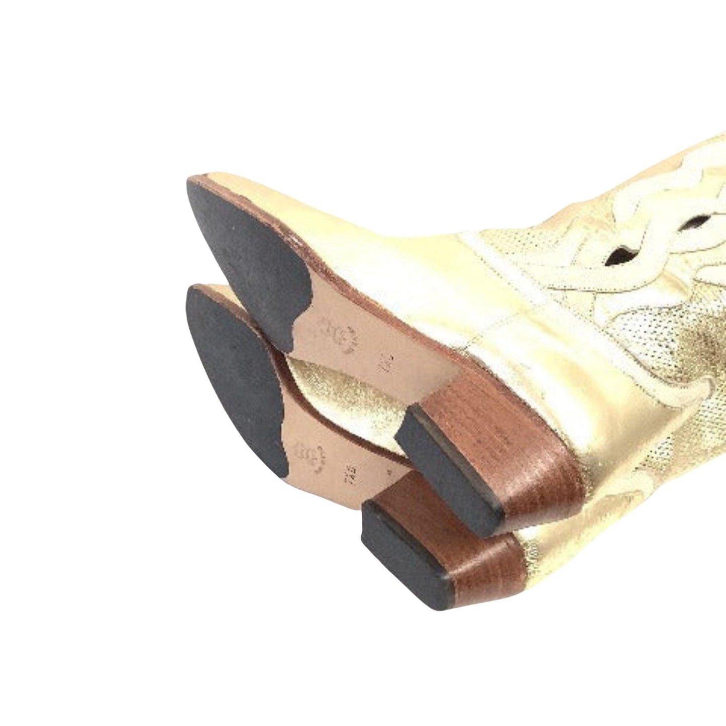 Metallic Gold Western Boots