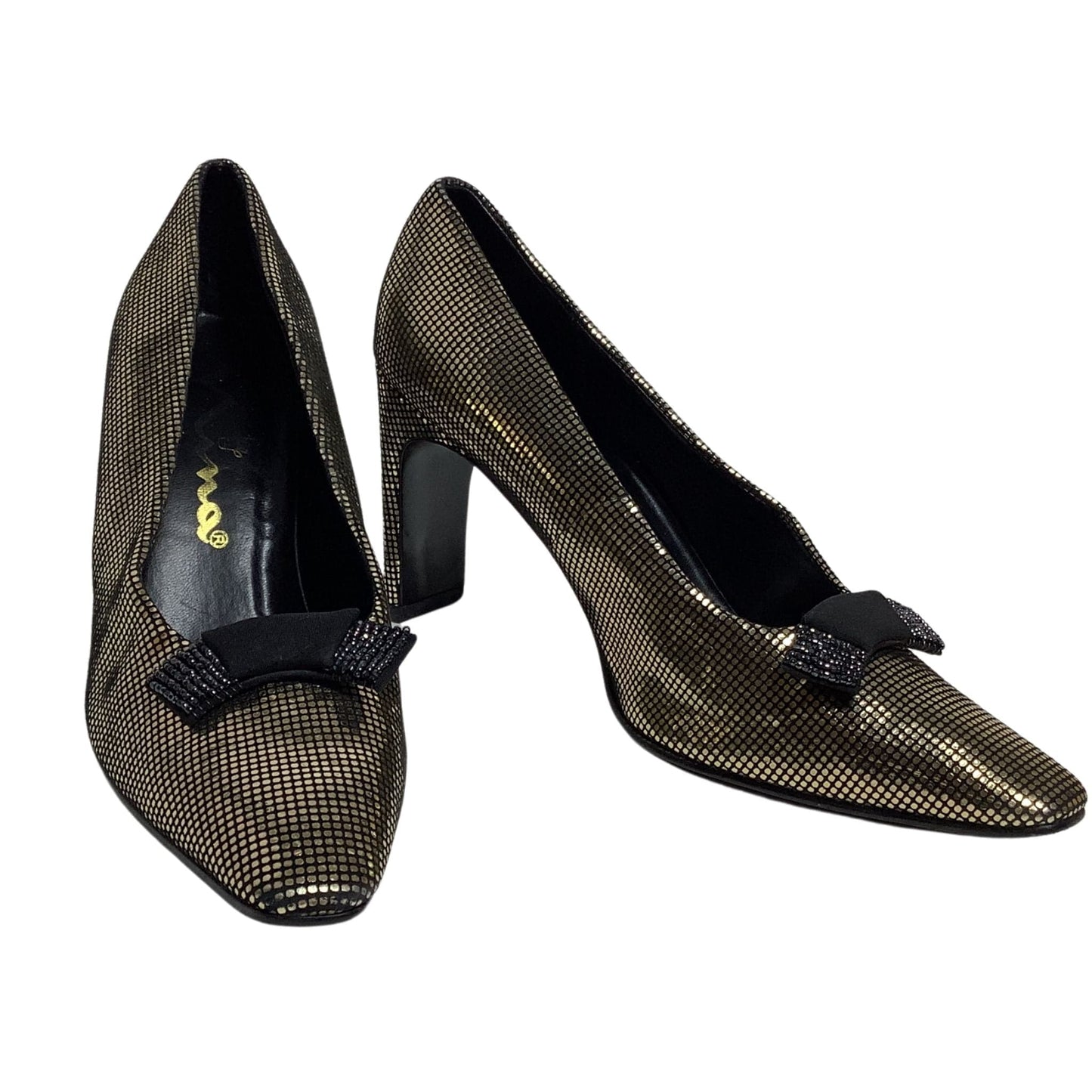 Metallic Gold Y2K Heels