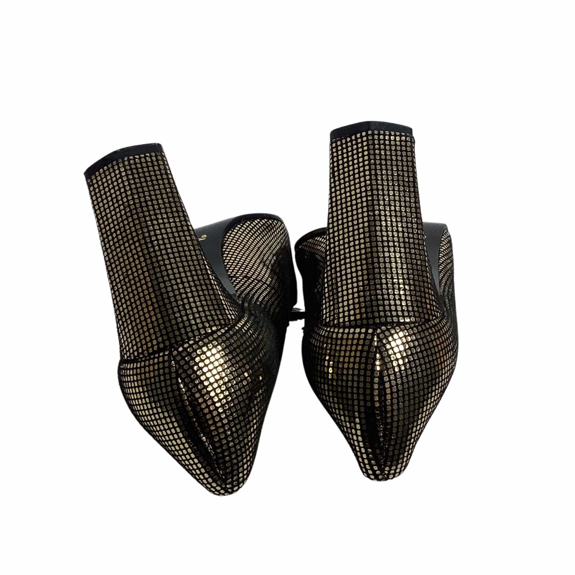 Metallic Gold Y2K Heels