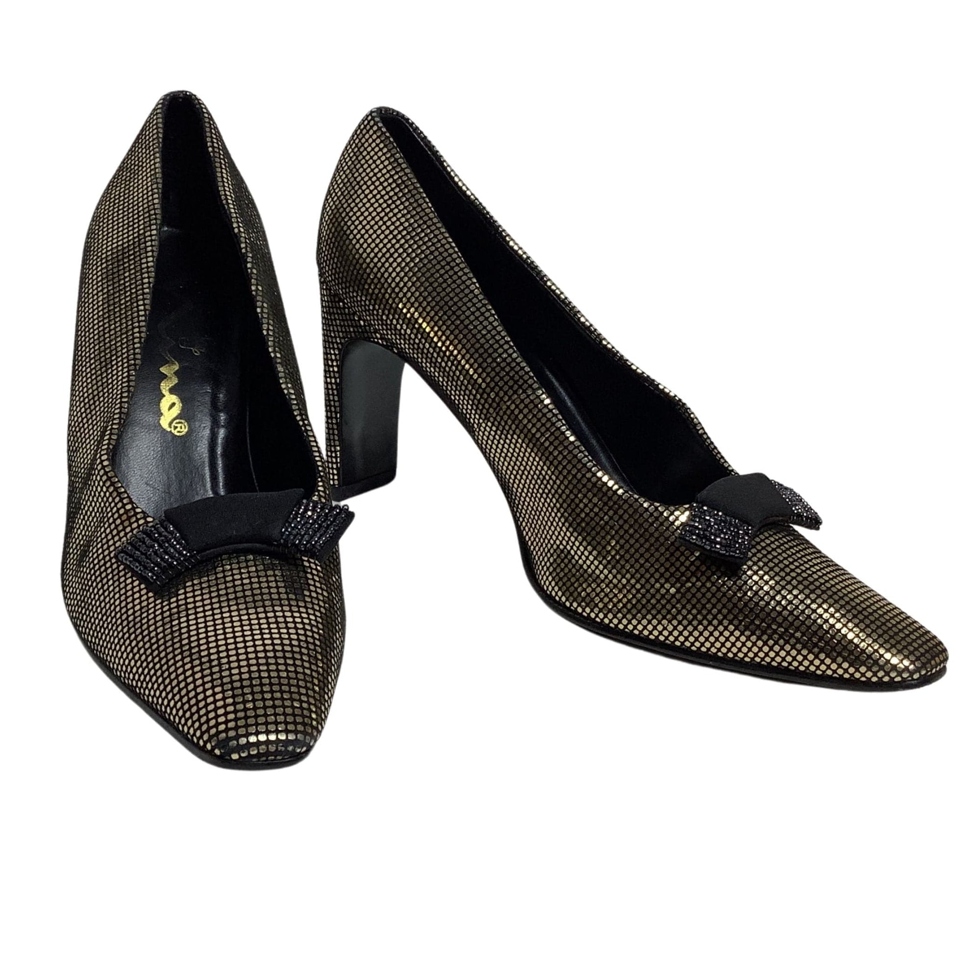 Metallic Gold Y2K Heels