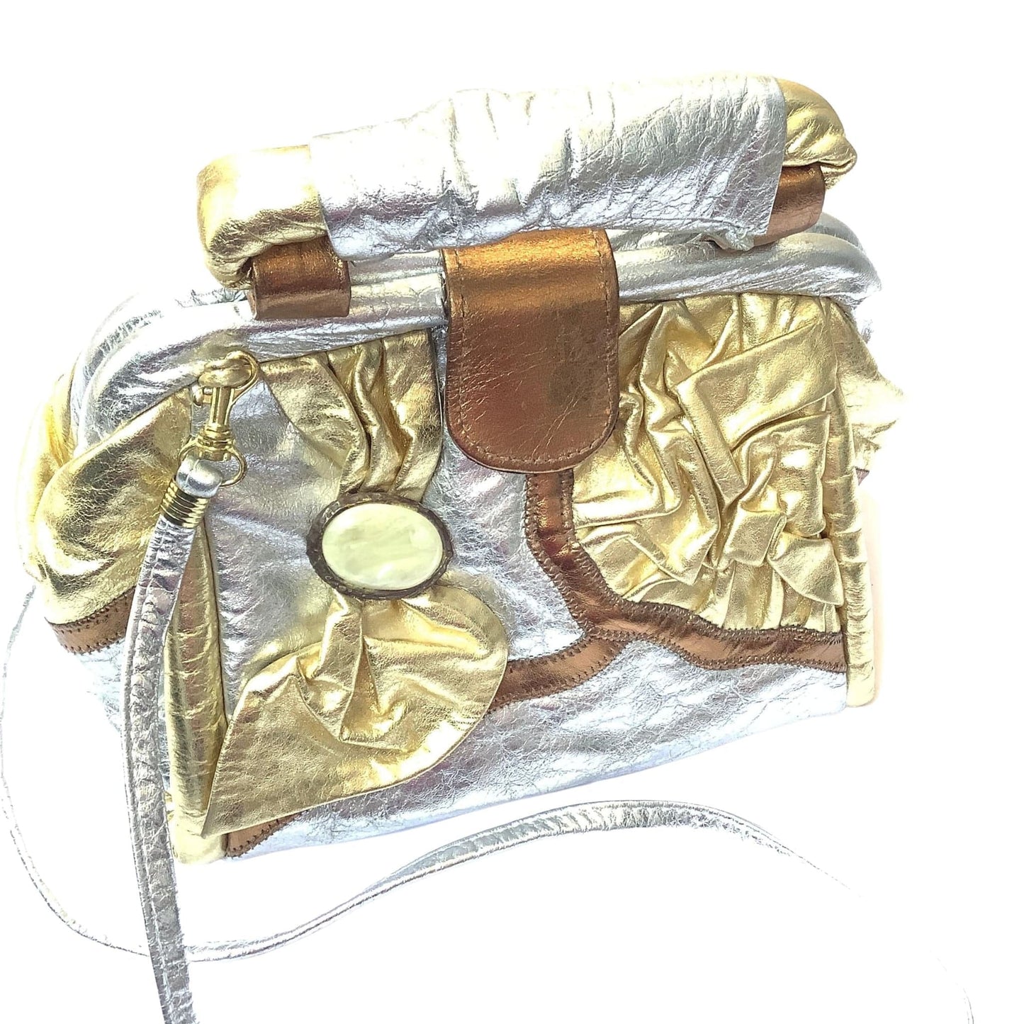 Metallic Patchwork Bag