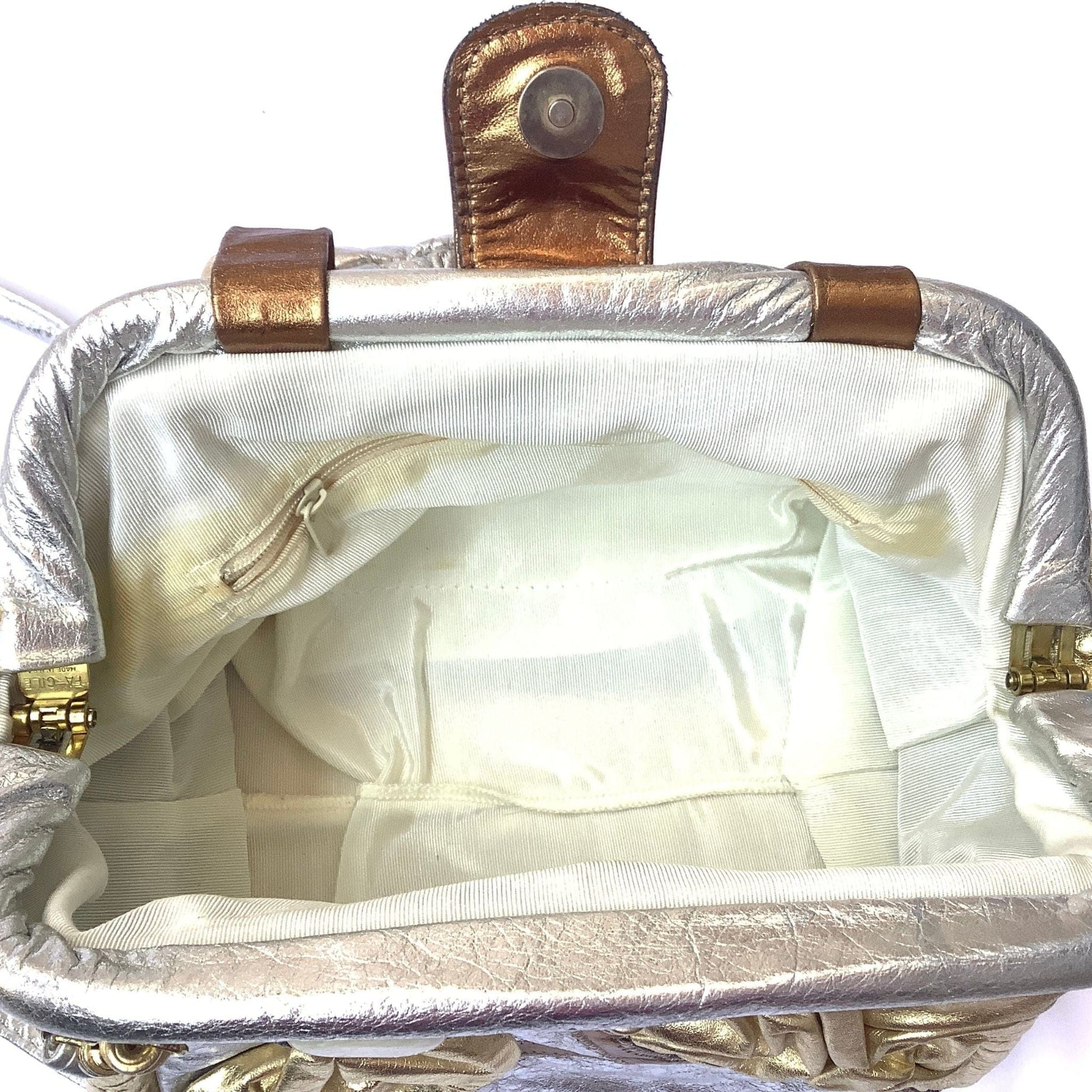 Metallic Patchwork Bag