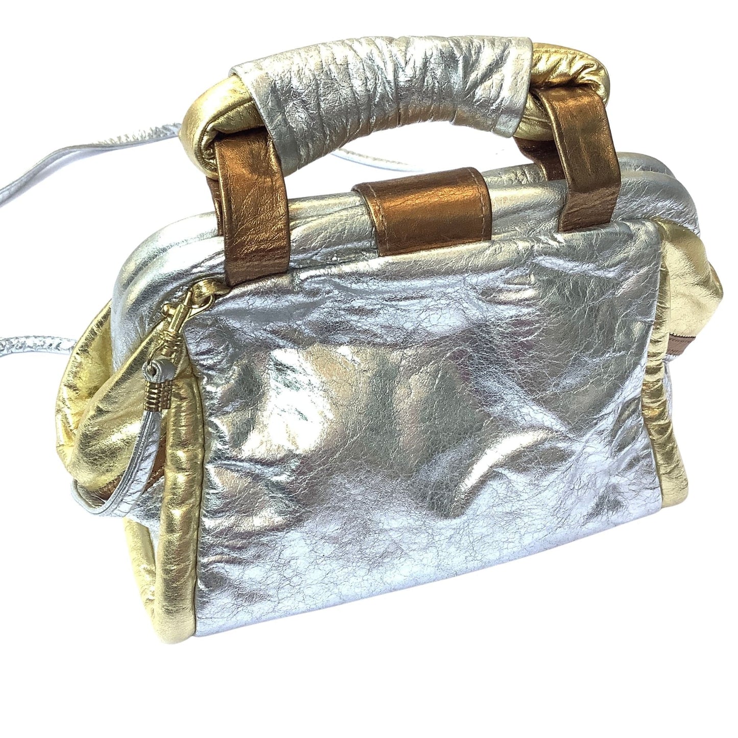 Metallic Patchwork Bag