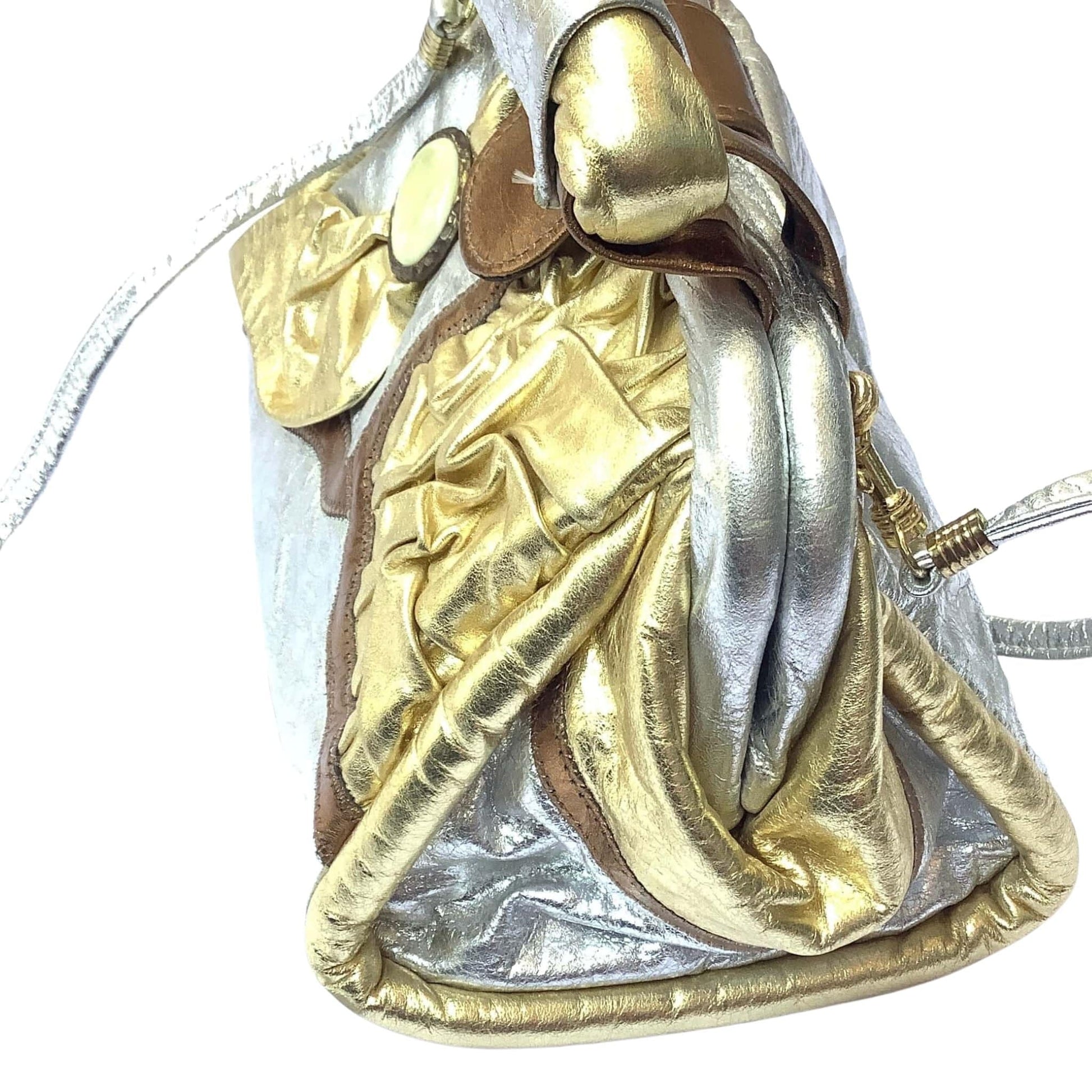 Metallic Patchwork Bag