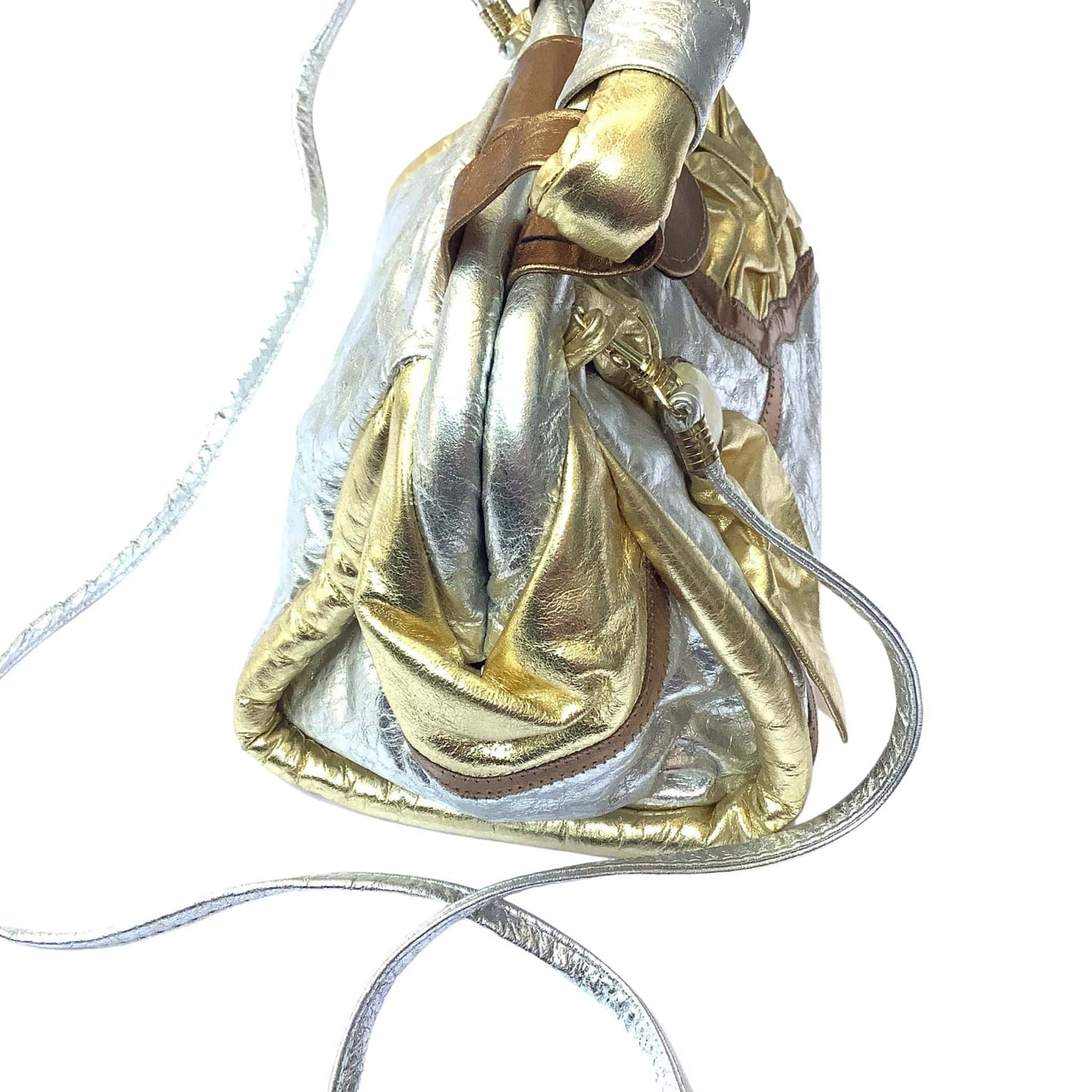 Metallic Patchwork Bag