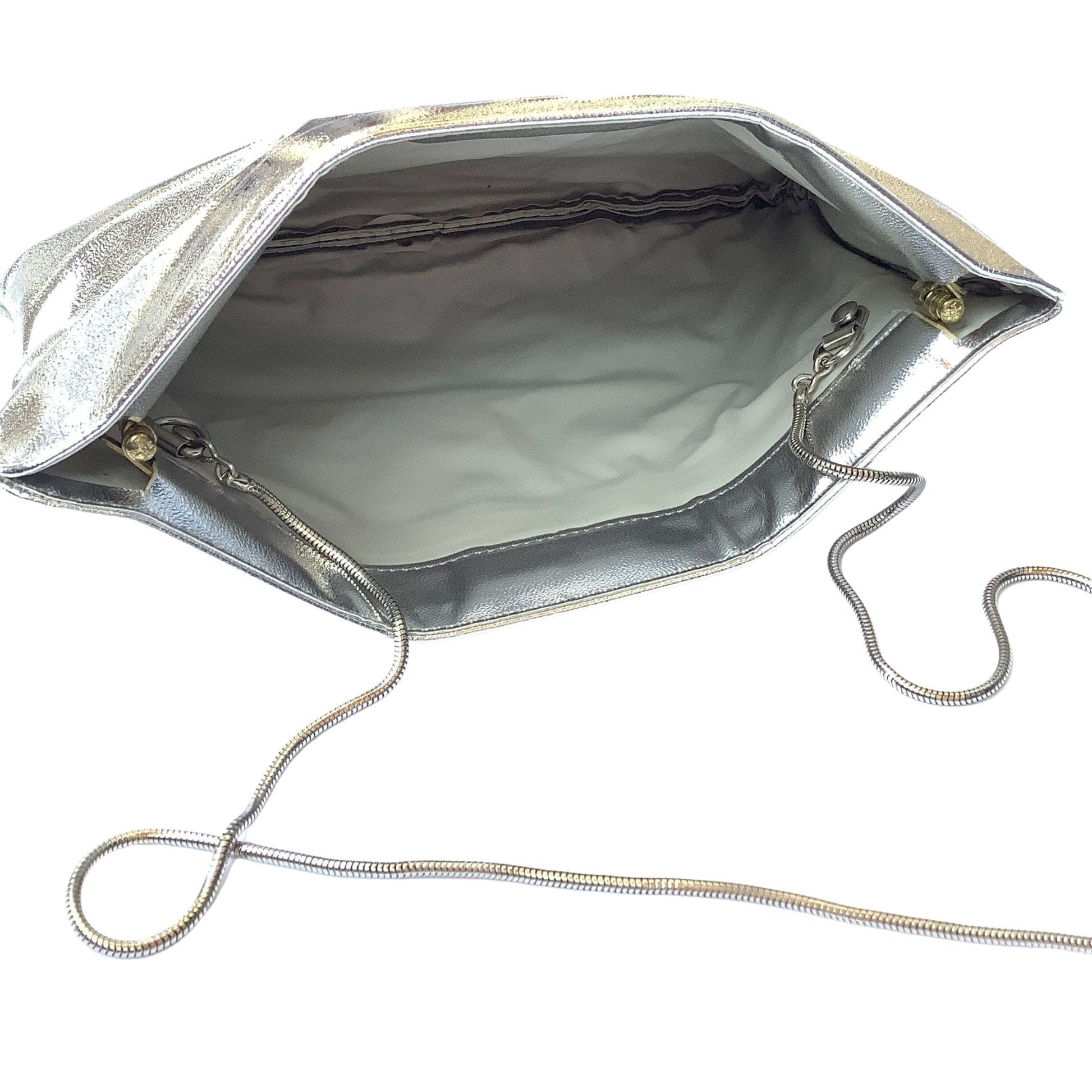 Metallic Silver Vintage Bag