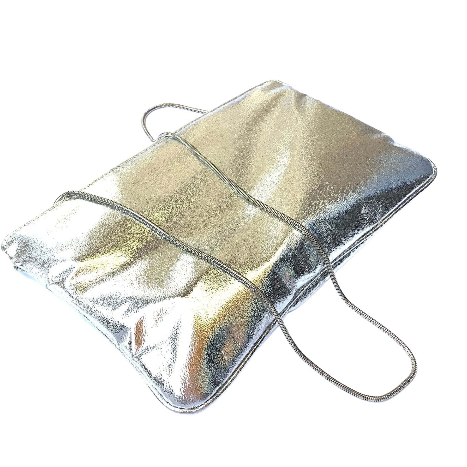 Metallic Silver Vintage Bag