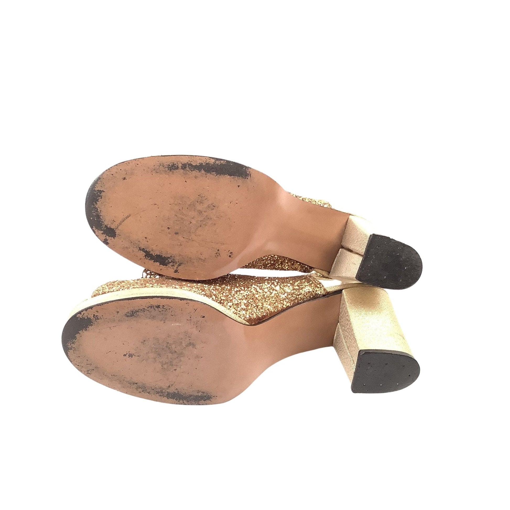 Gold Baroque Heels Vintage 1940s Rococo