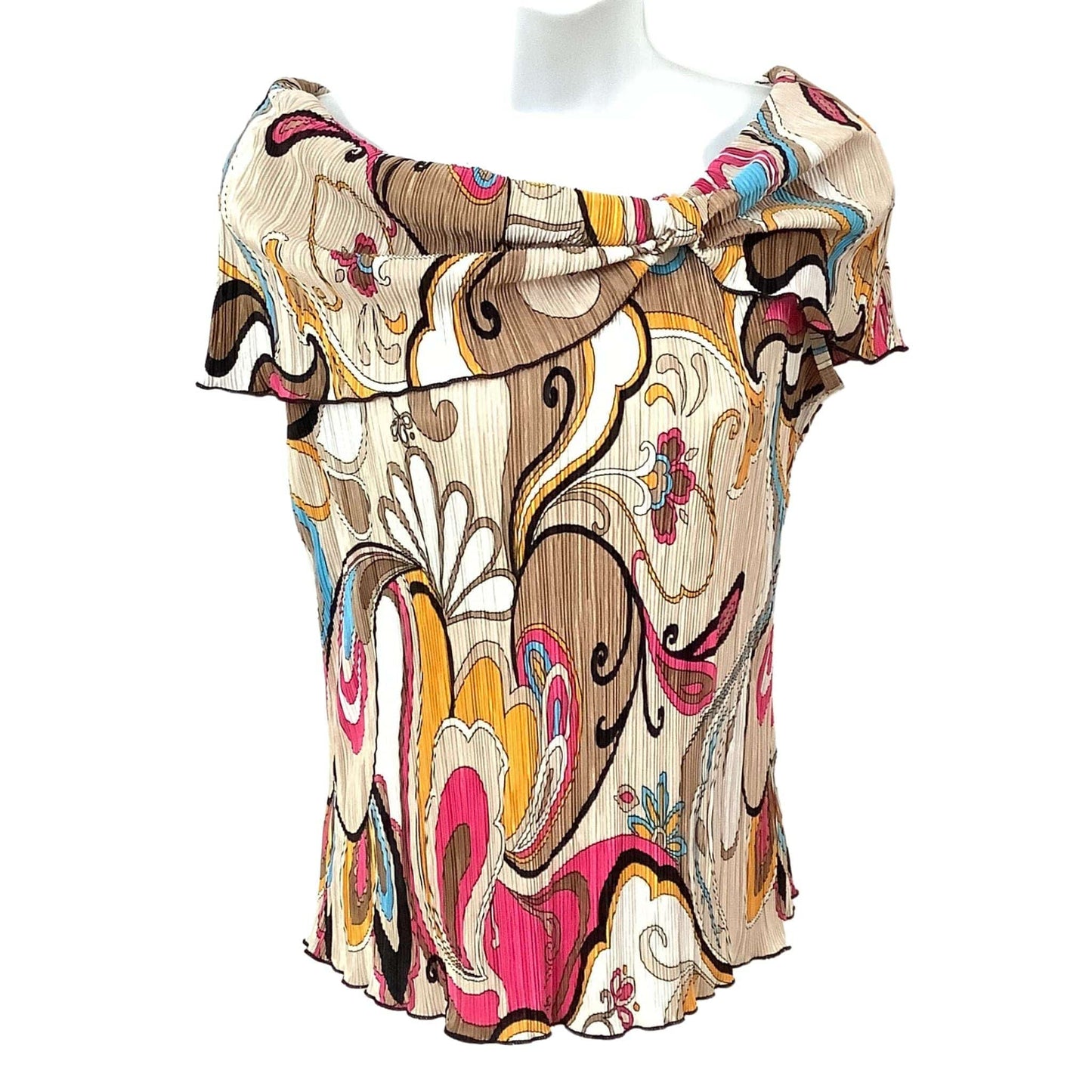 Creative Designs Works Micro Pleated Top - Vintage 1980s