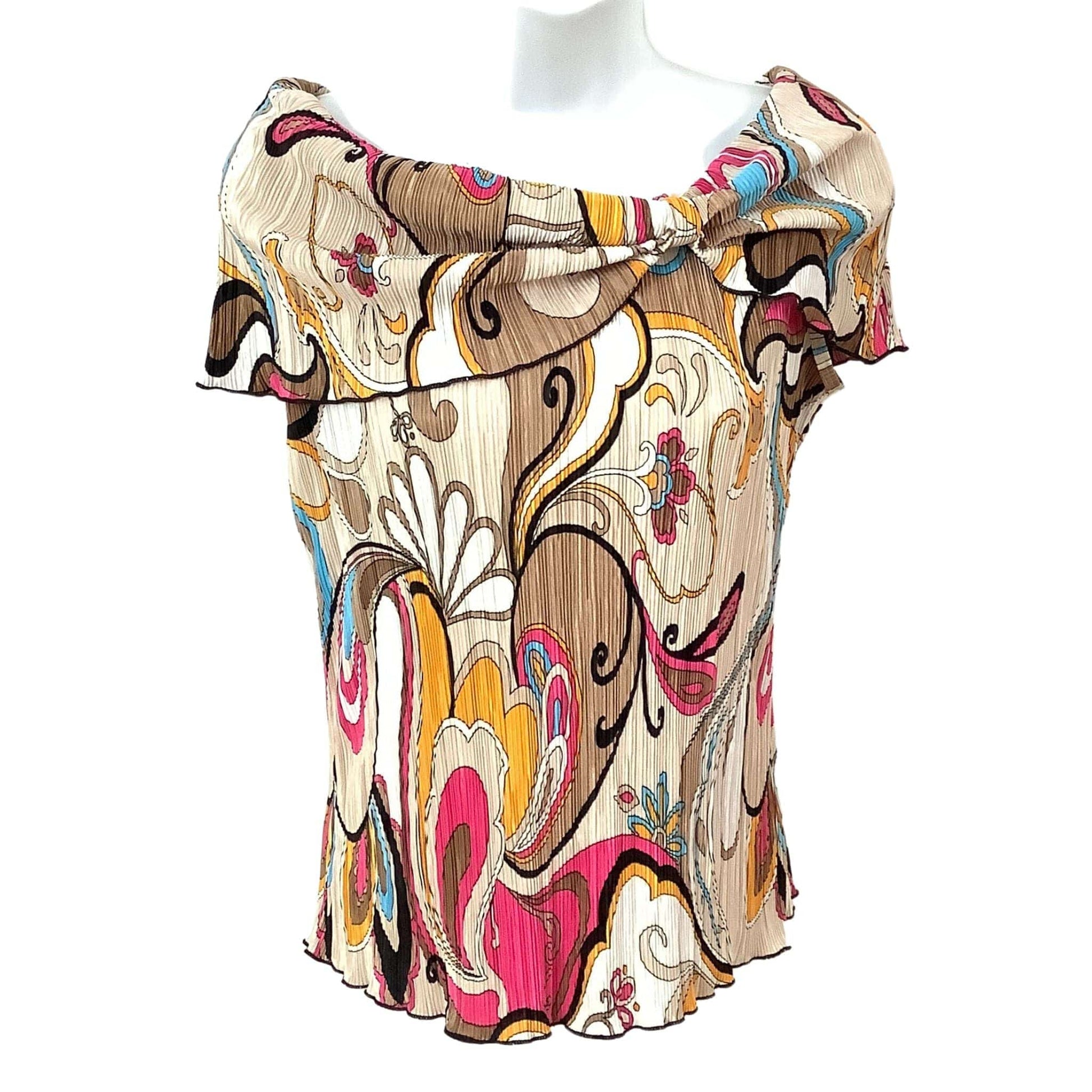 Creative Designs Works Micro Pleated Top - Vintage 1980s