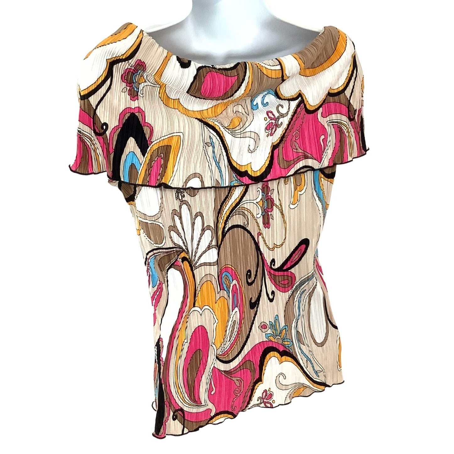 Creative Designs Works Micro Pleated Top - Vintage 1980s