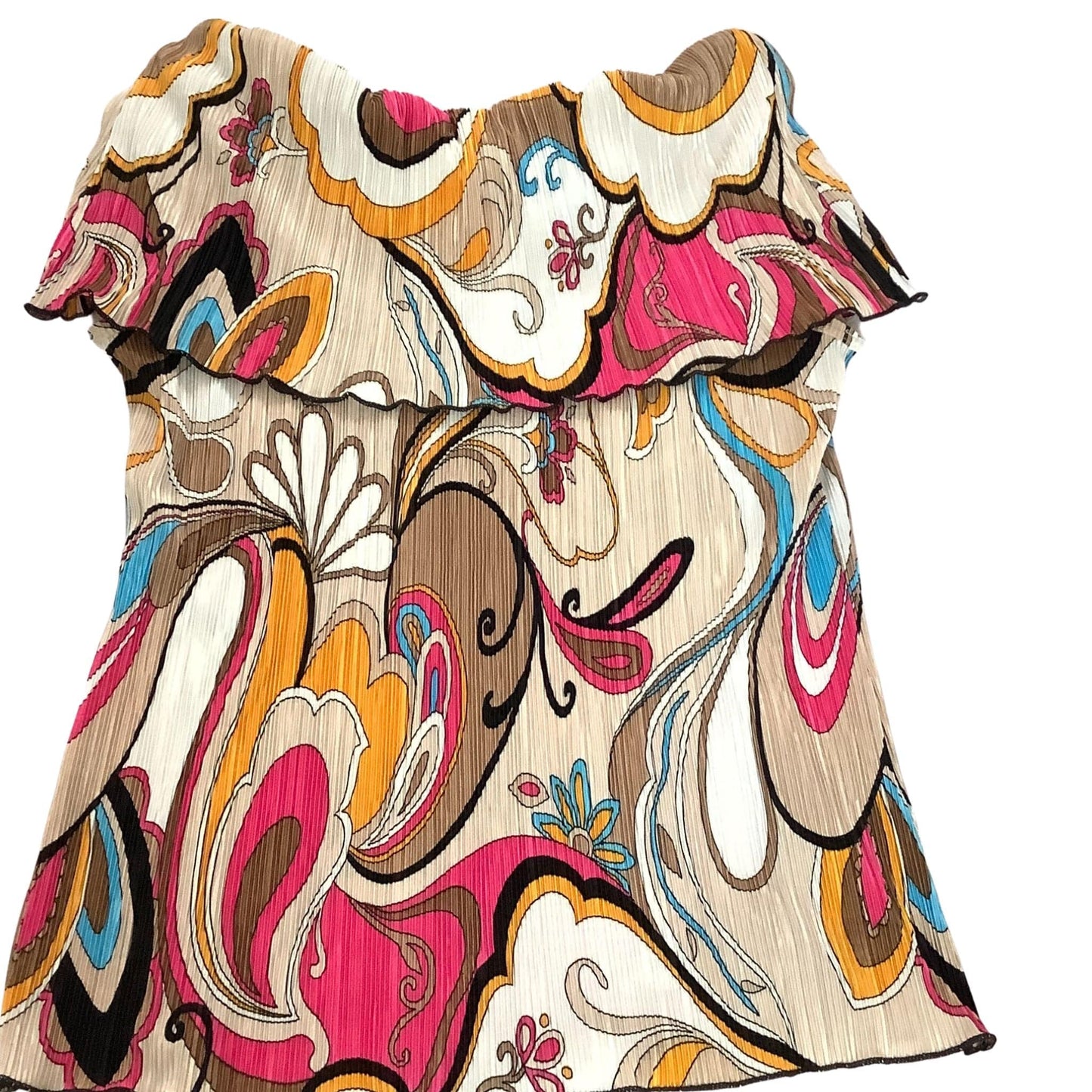 Creative Designs Works Micro Pleated Top - Vintage 1980s