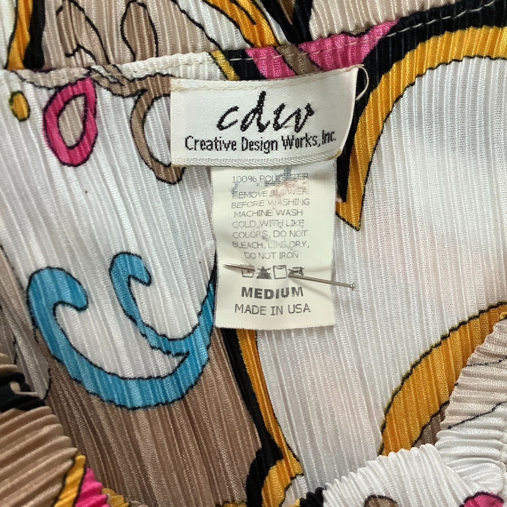 Creative Designs Works Micro Pleated Top - Vintage 1980s