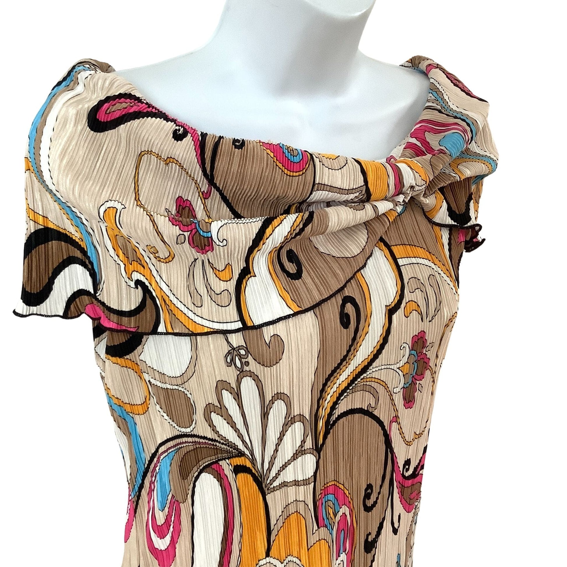 Creative Designs Works Micro Pleated Top - Vintage 1980s