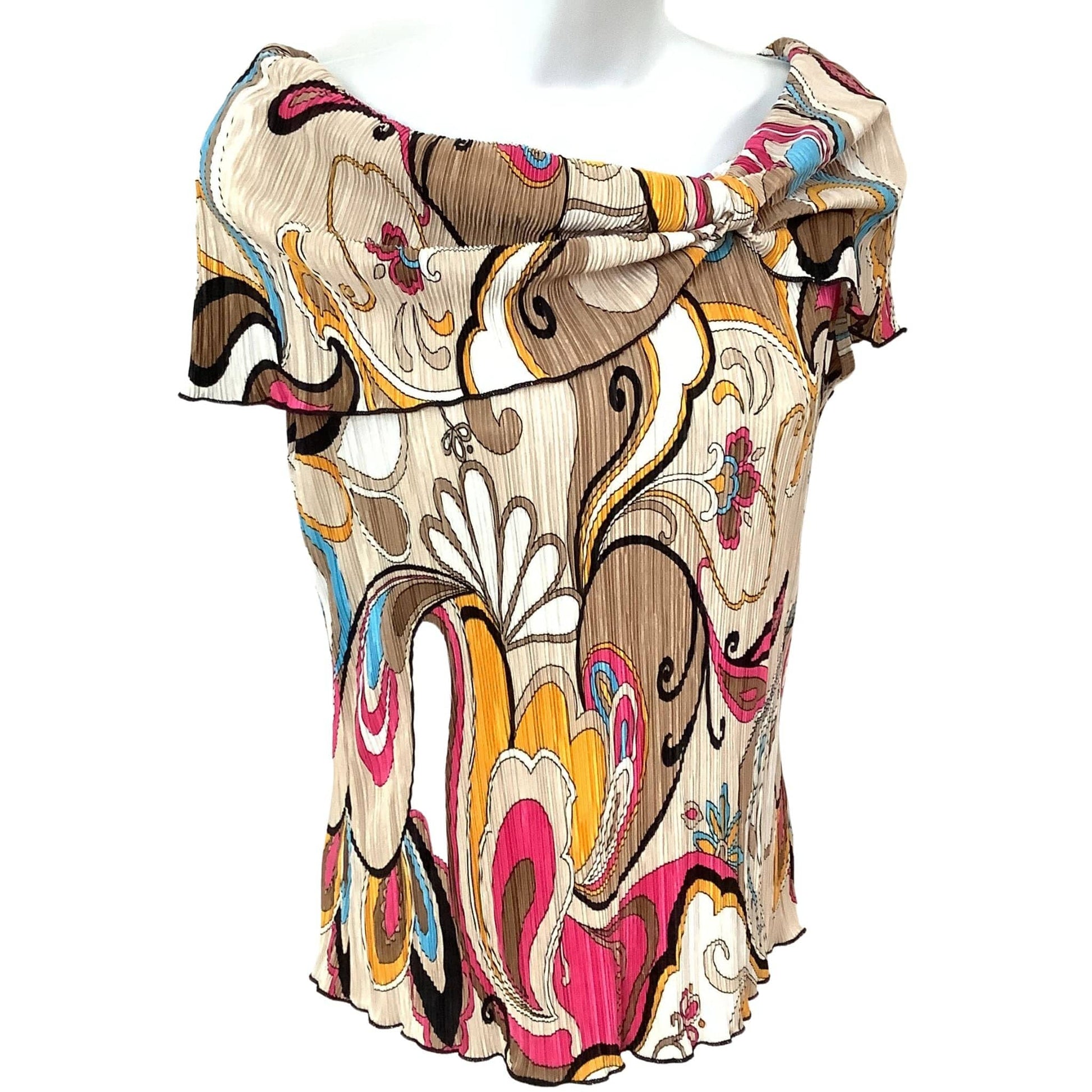 Creative Designs Works Micro Pleated Top - Vintage 1980s