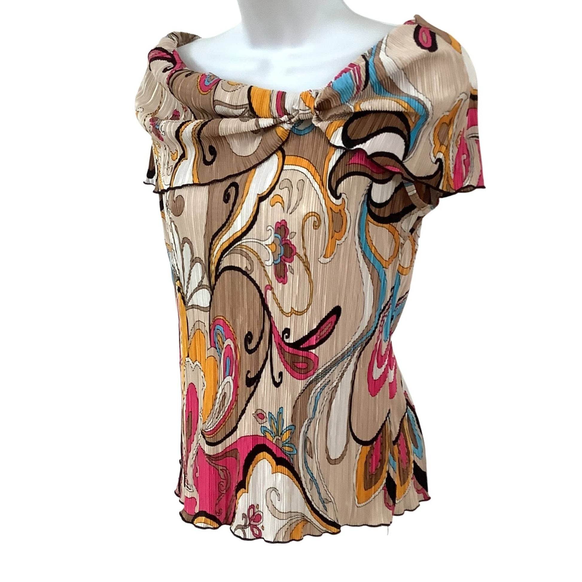 Creative Designs Works Micro Pleated Top - Vintage 1980s