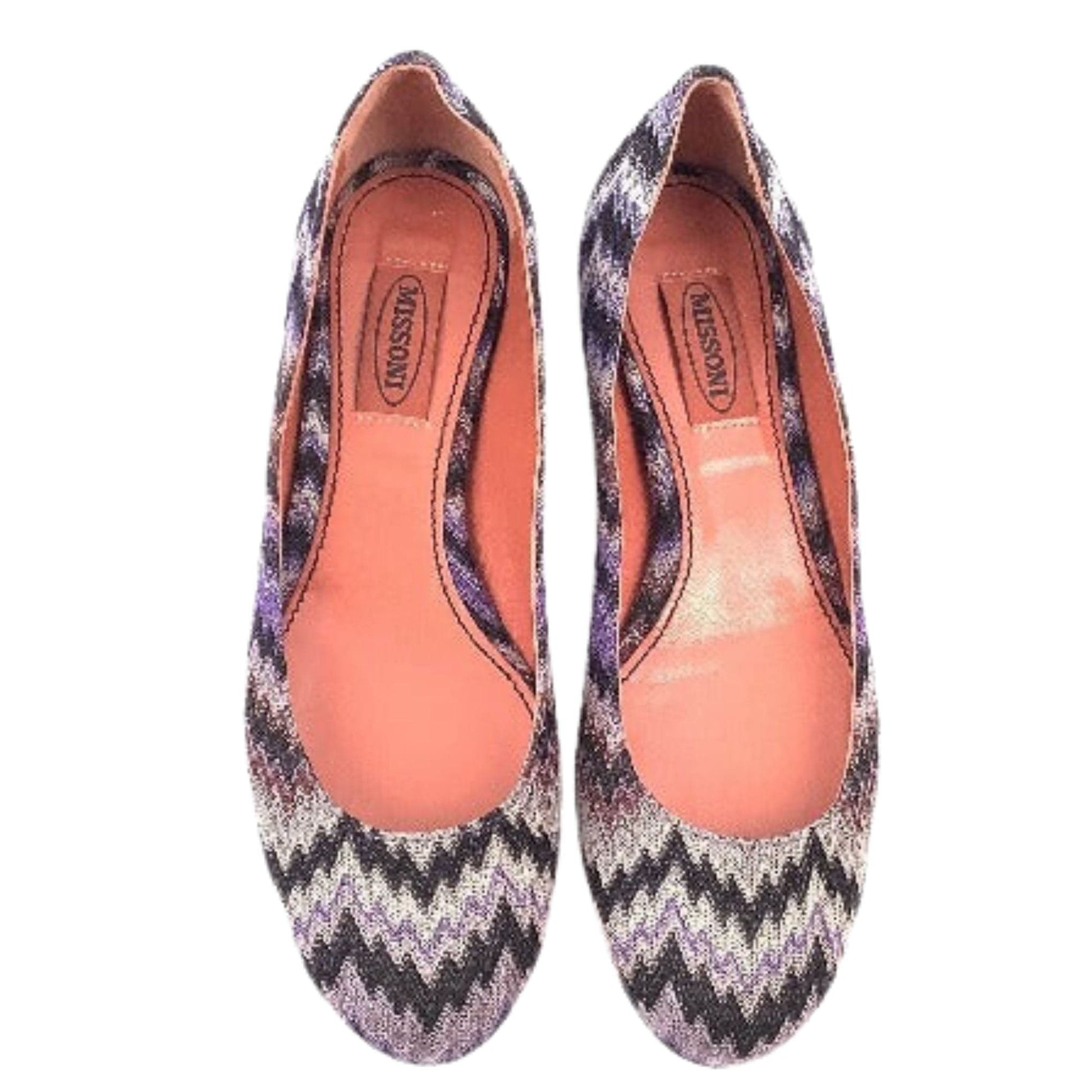 Missoni Purple Flat Shoes