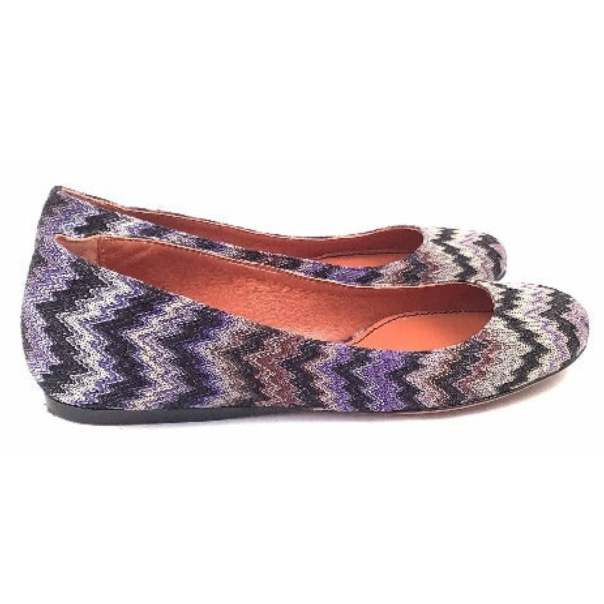 Missoni Purple Flat Shoes