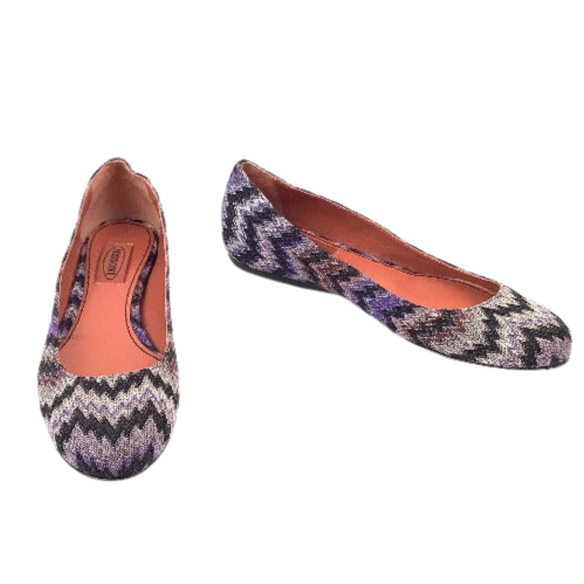 Missoni Purple Flat Shoes